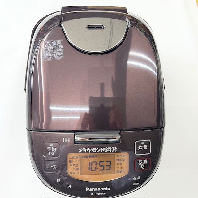 動作確認済】【中古】本体のみ パナソニック IH式 炊飯器 5.5合炊き SR