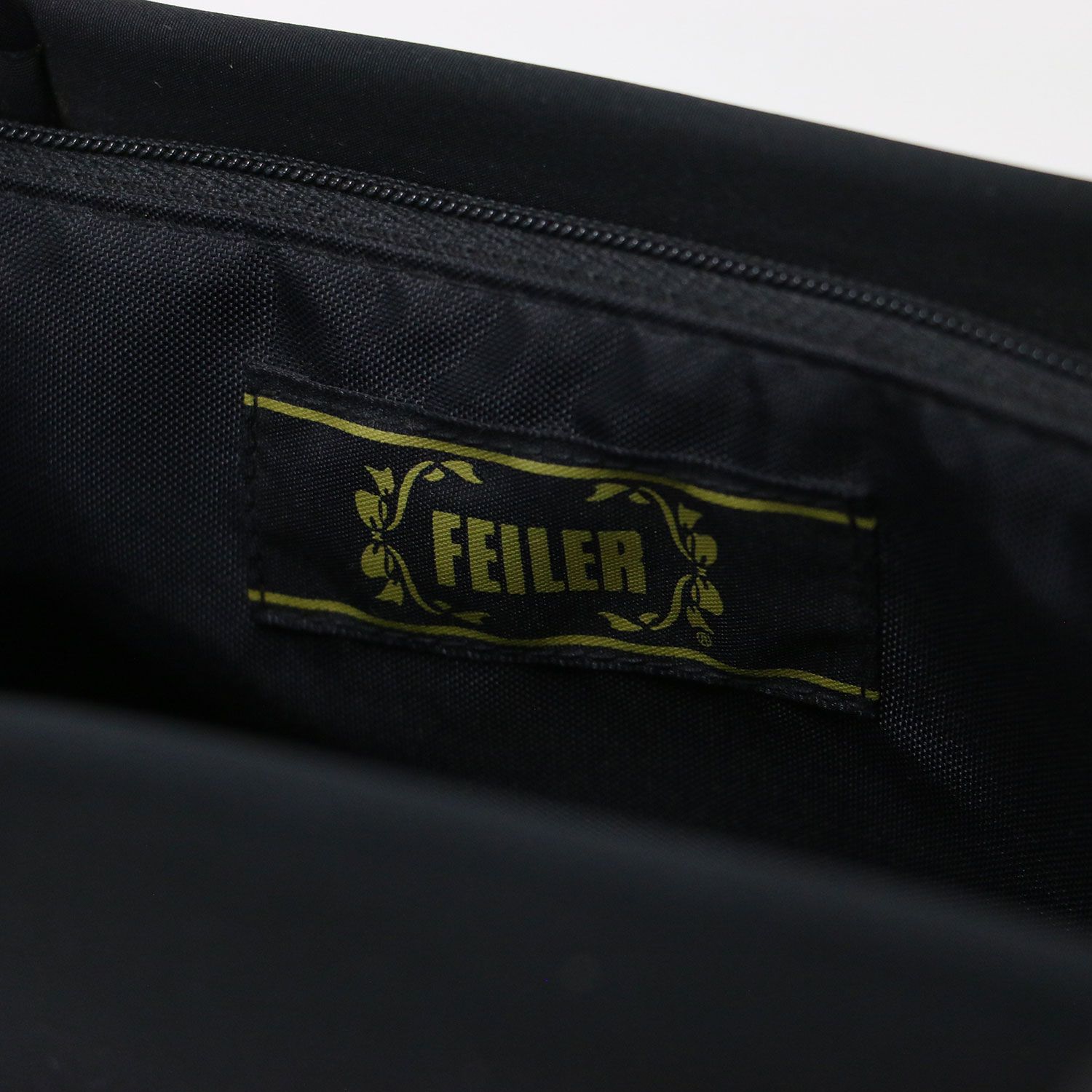 FEILER フェイラー バッグ ブラック 黒 | ロゴ 刺繍 トートバッグ 