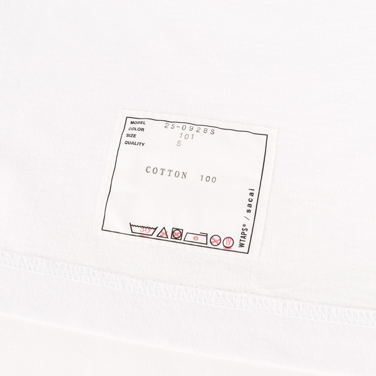 新品】WTAPS ダブルタップス Tシャツ ホワイト 白 サイズ:XXL | 24AW 