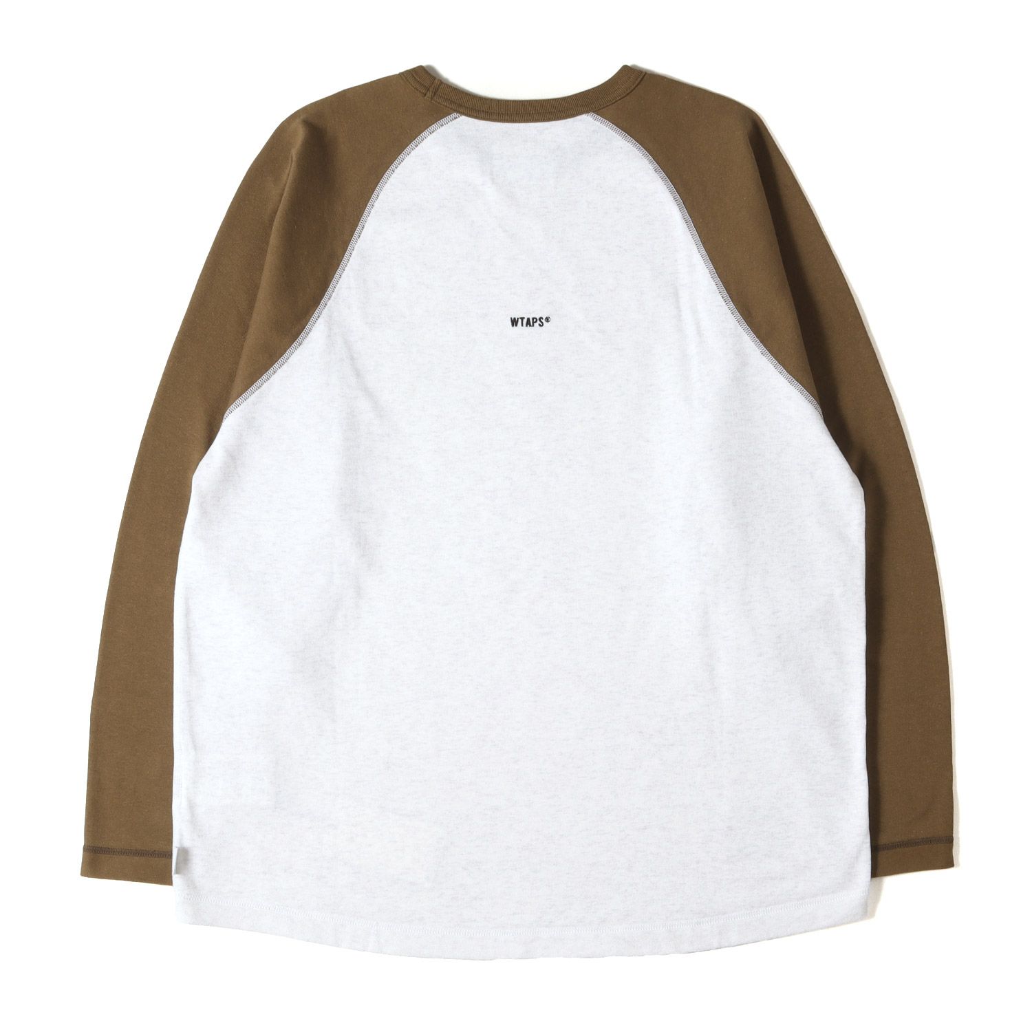 美品】WTAPS ダブルタップス Tシャツ ブラウン ライトグレー サイズ:S