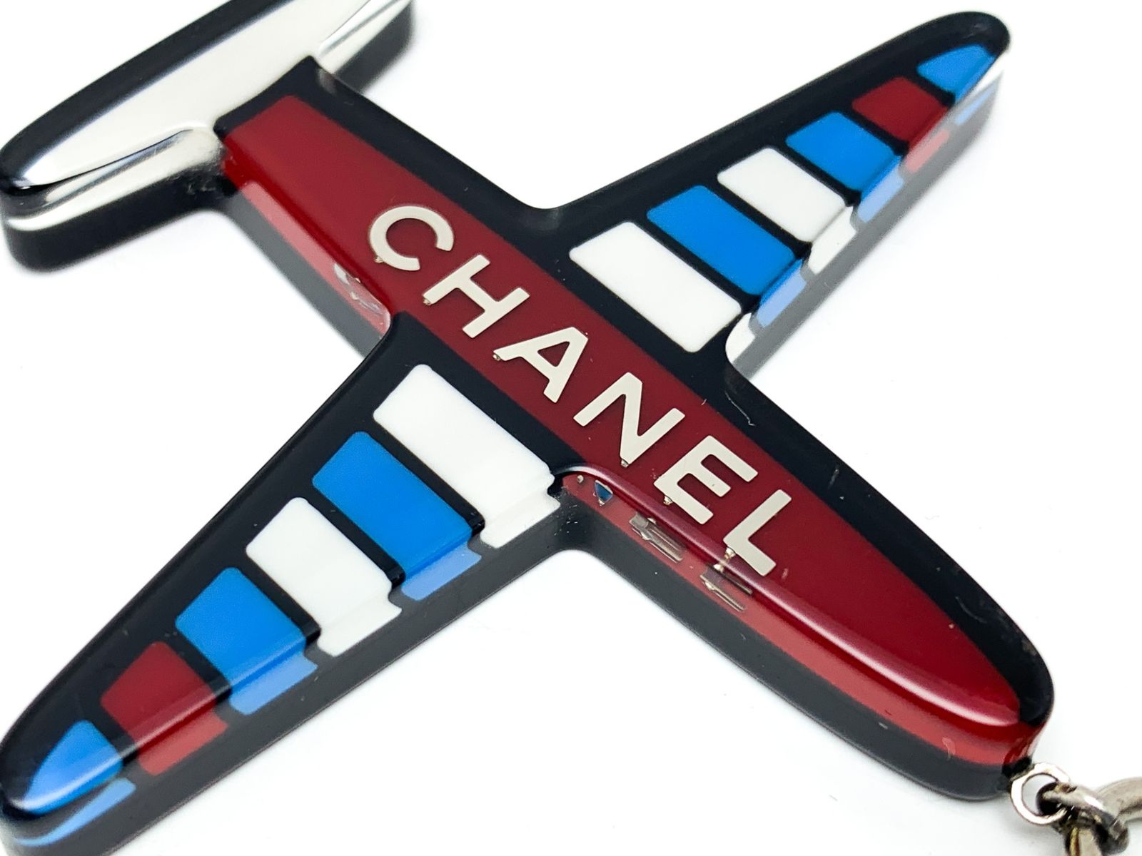 シャネル CHANEL キーホルダー(チャーム) エアライン ブルー×レッド