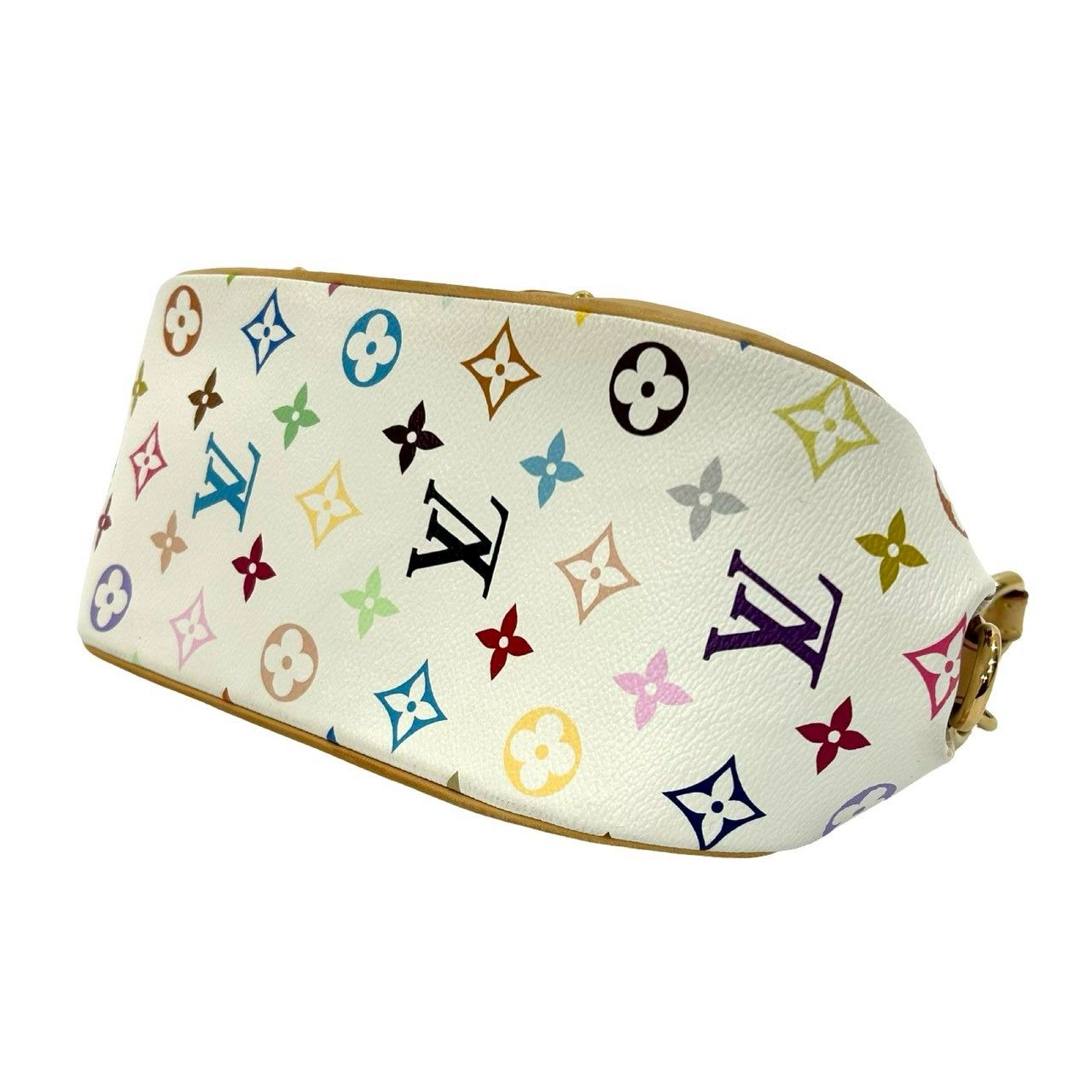 極 美品 袋付き LOUIS VUITTON ルイヴィトン マリリン モノグラム マルチカラー レザー セミ ワン ショルダーバッグ ブロン ホワイト 34570 極 美品 袋付き LOUIS VUITTON ルイヴィトン マリリン モノグラム