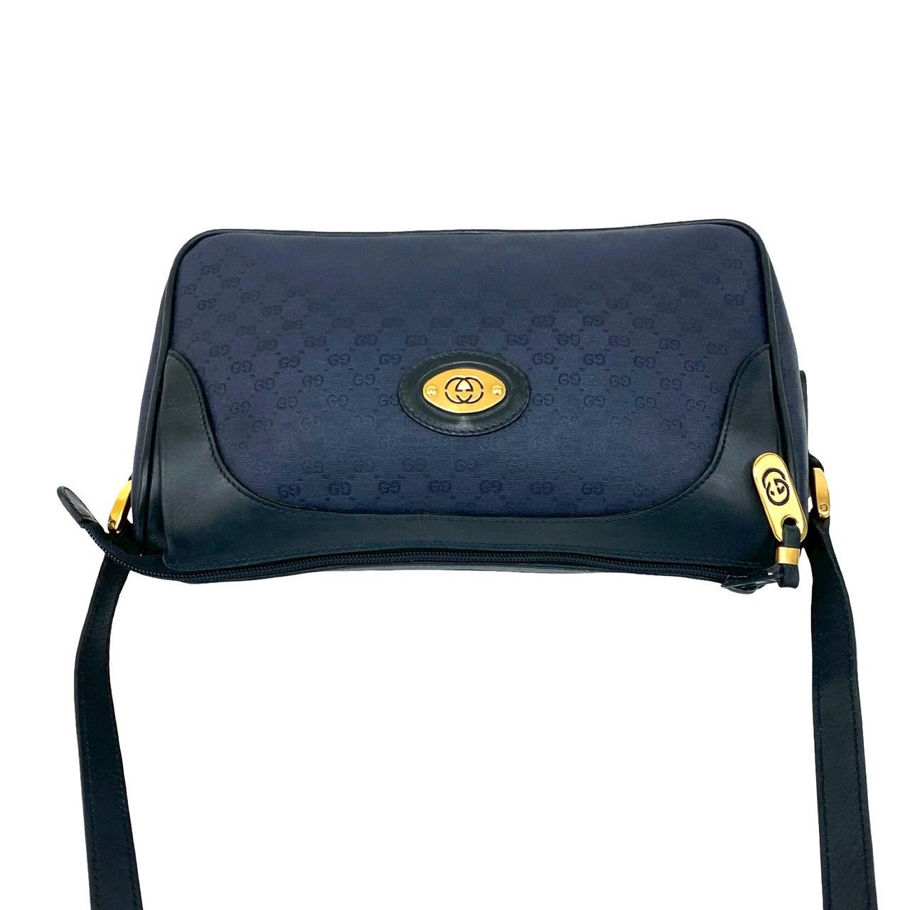 極 美品 GUCCI グッチ オールドグッチ ヴィンテージ マイクロGG ロゴ 
