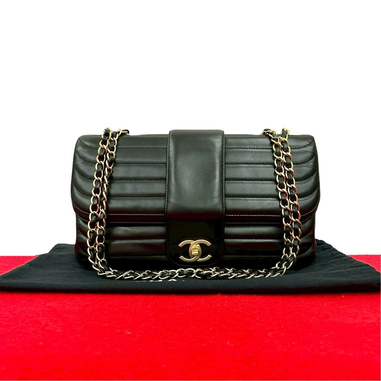 極 美品 袋付き シール有 18番台 CHANEL シャネル ココマーク 