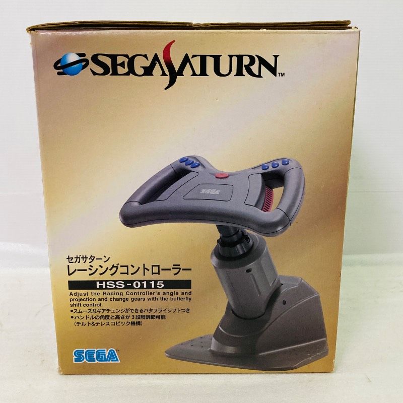 動作確認済み】【箱付き】SEGA セガサターン レーシングコントローラー