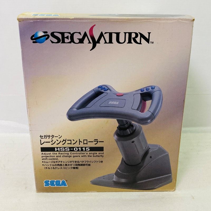 動作確認済み】【箱付き】SEGA セガサターン レーシングコントローラー