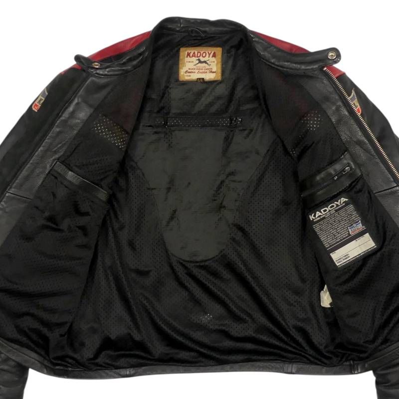KADOYA カドヤ ライダースジャケット XL BLACK HORSE 本革 シングル