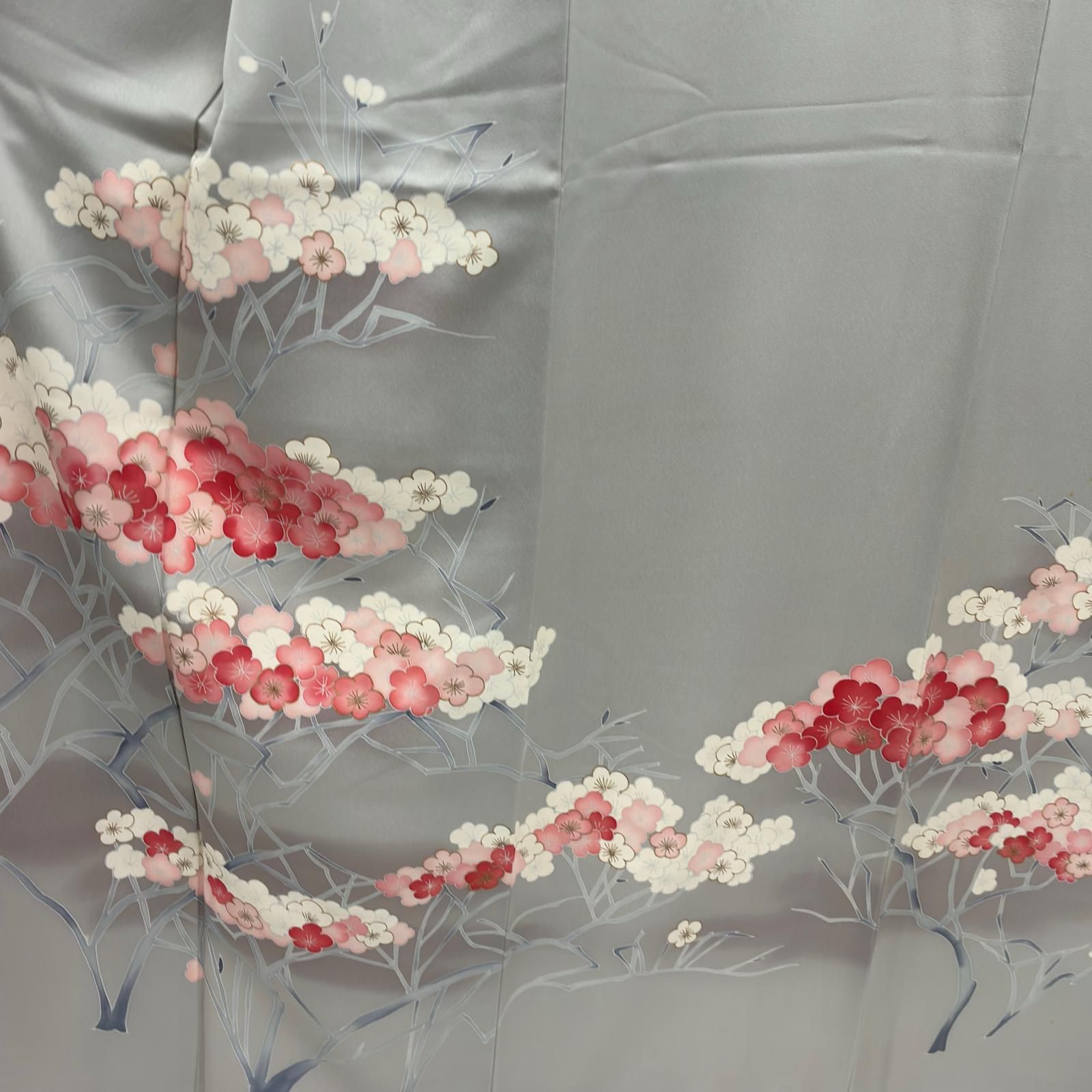 付下げ 友禅 上品な花柄の染め 紋無し 正絹 着物 MK-5894 - メルカリ