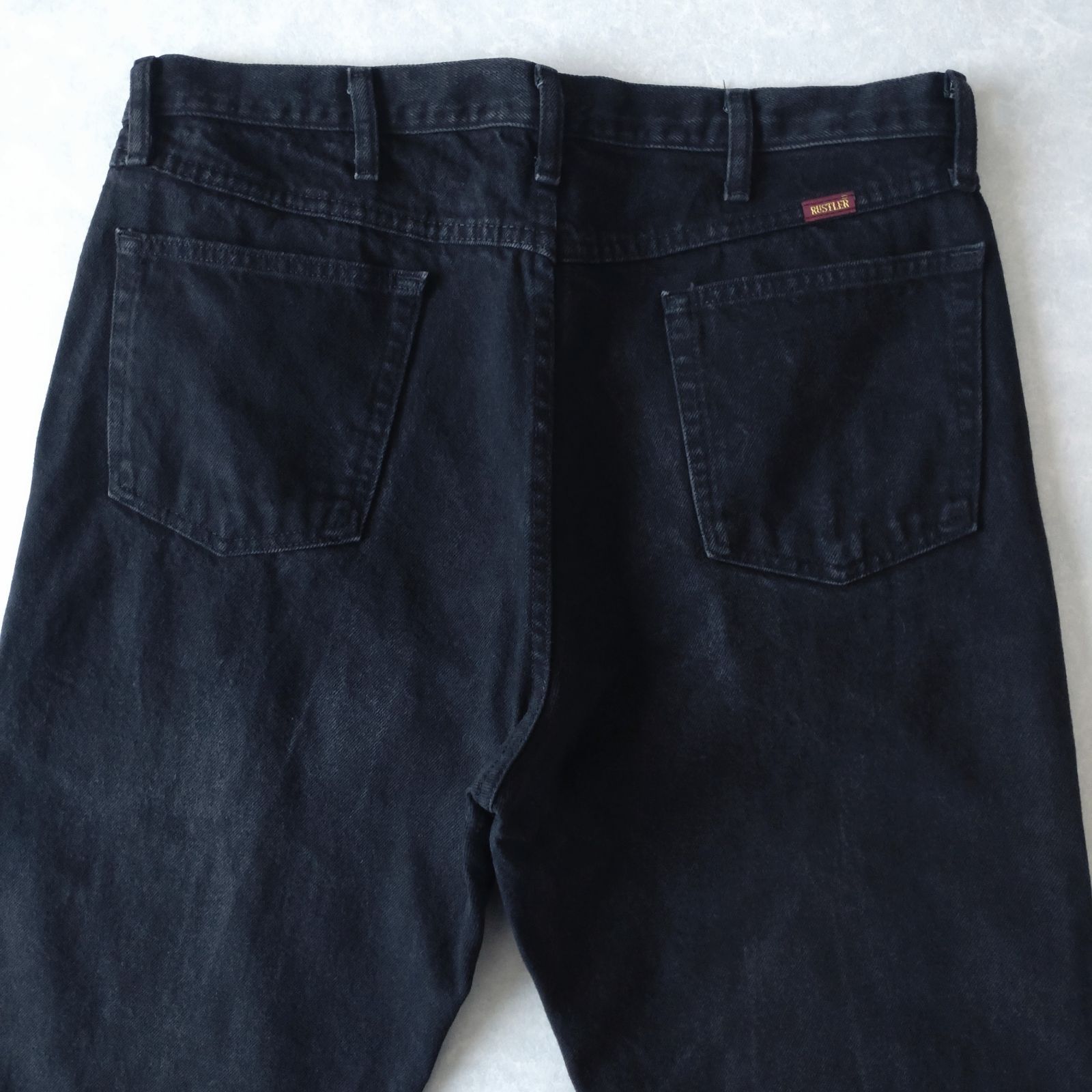 古着 00年代 RUSTLER ラスラー ブラックデニムパンツ W38 □古着 