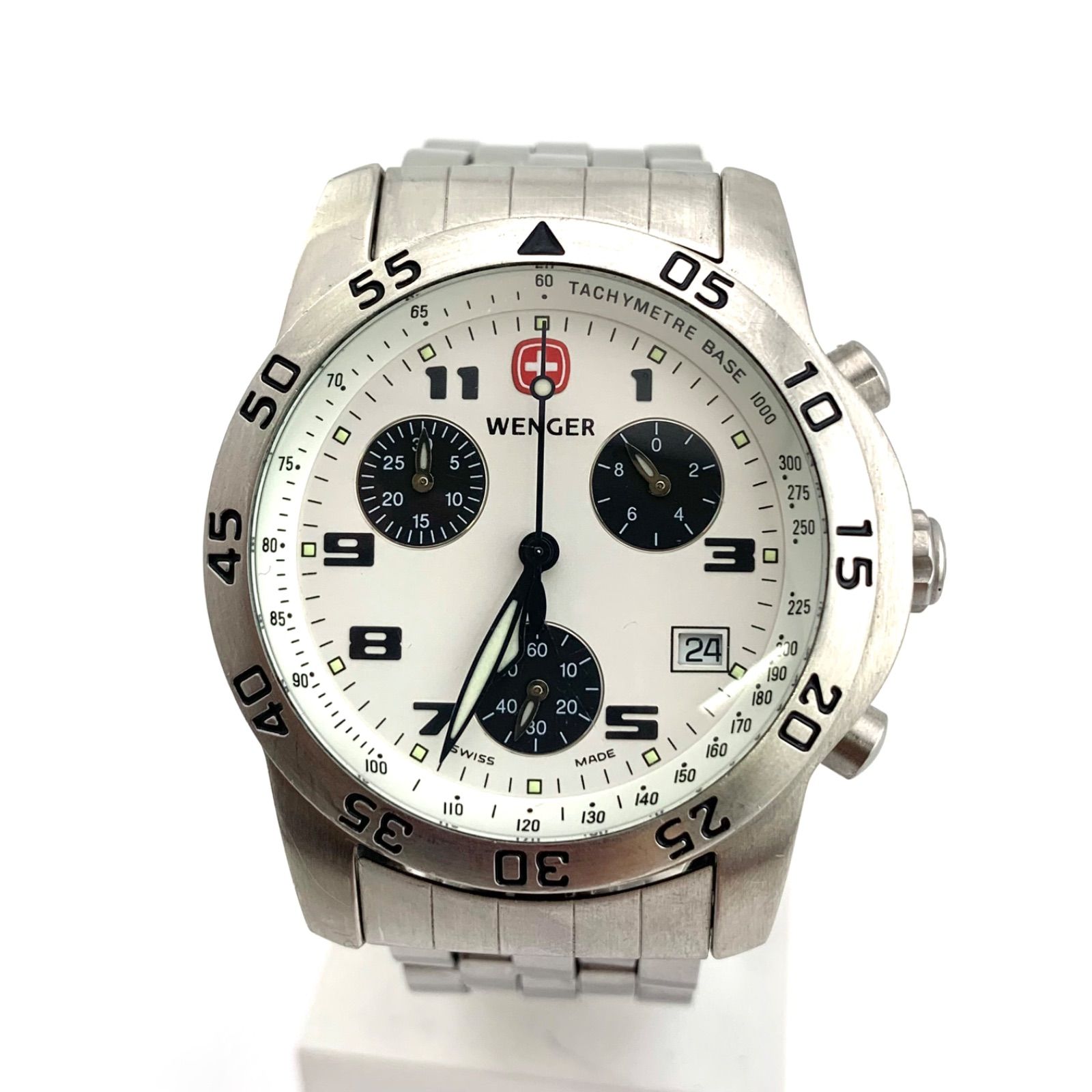 中古】Wenger 7075X クロノグラフ腕時計100m防水–mercari｜MYDAY代標 