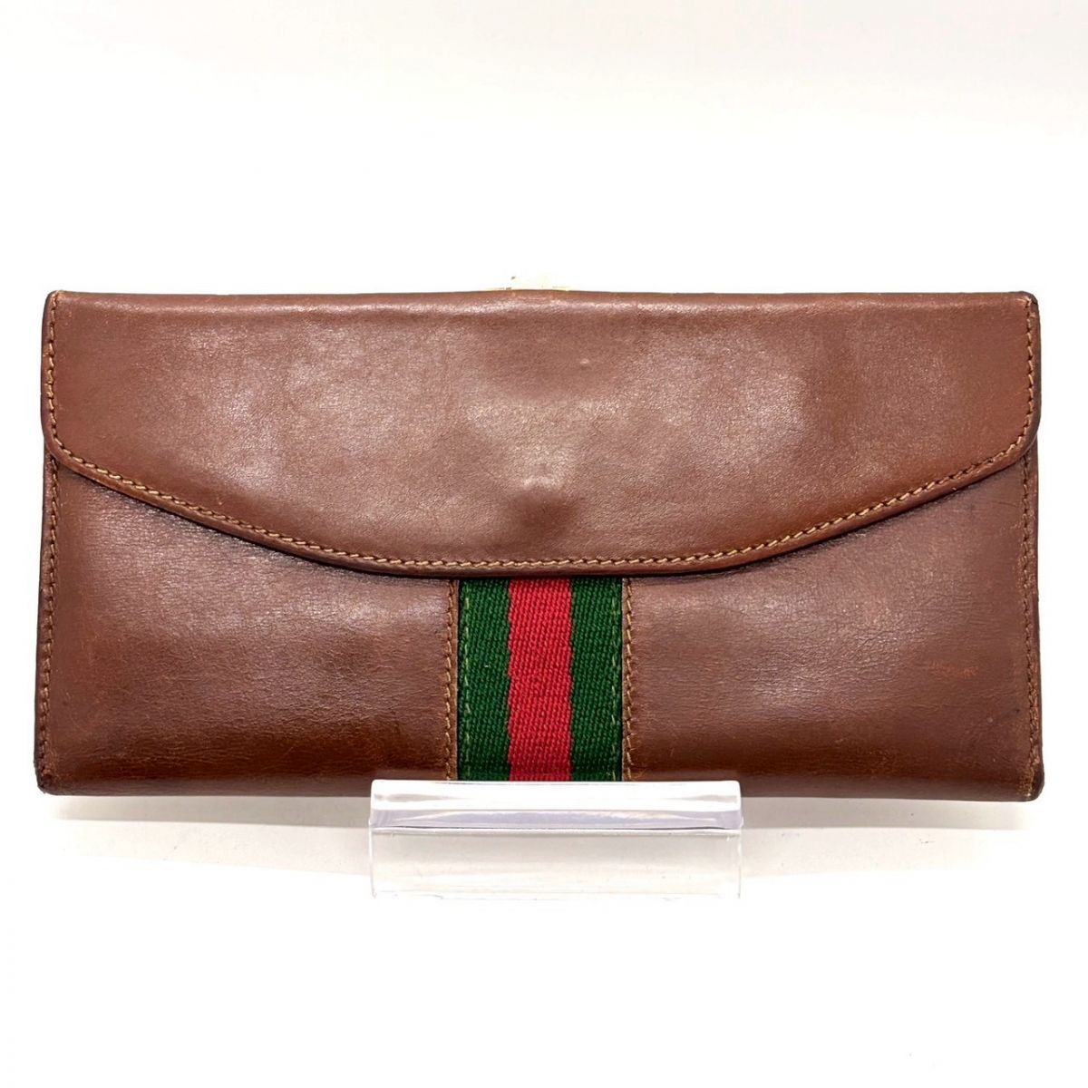 時を刻む気品】 GUCCI 長財布 インターロッキング シェリーライン