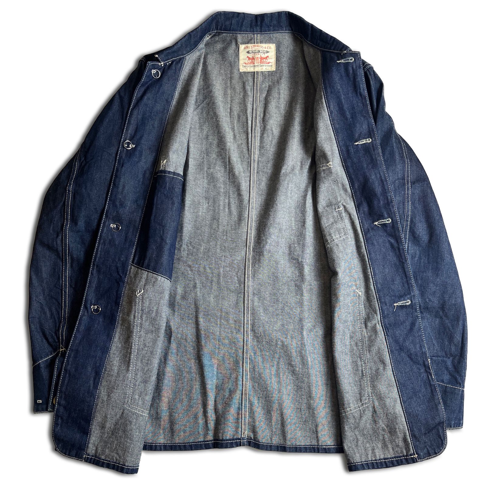 LEVI'S VINTAGE CLOTHING 10067-01 デニムカバーオール 42 チェンジ