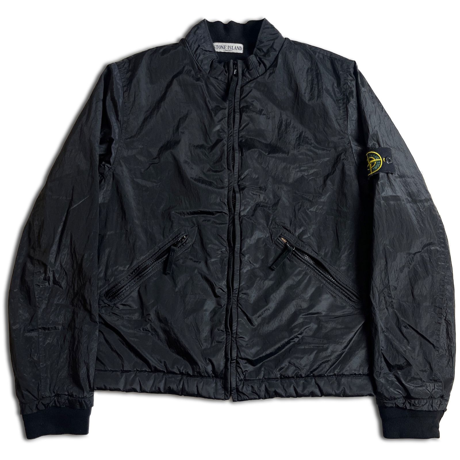 美しい価格 STONE ISLAND ナイロンメタル ジップアップ シャツ