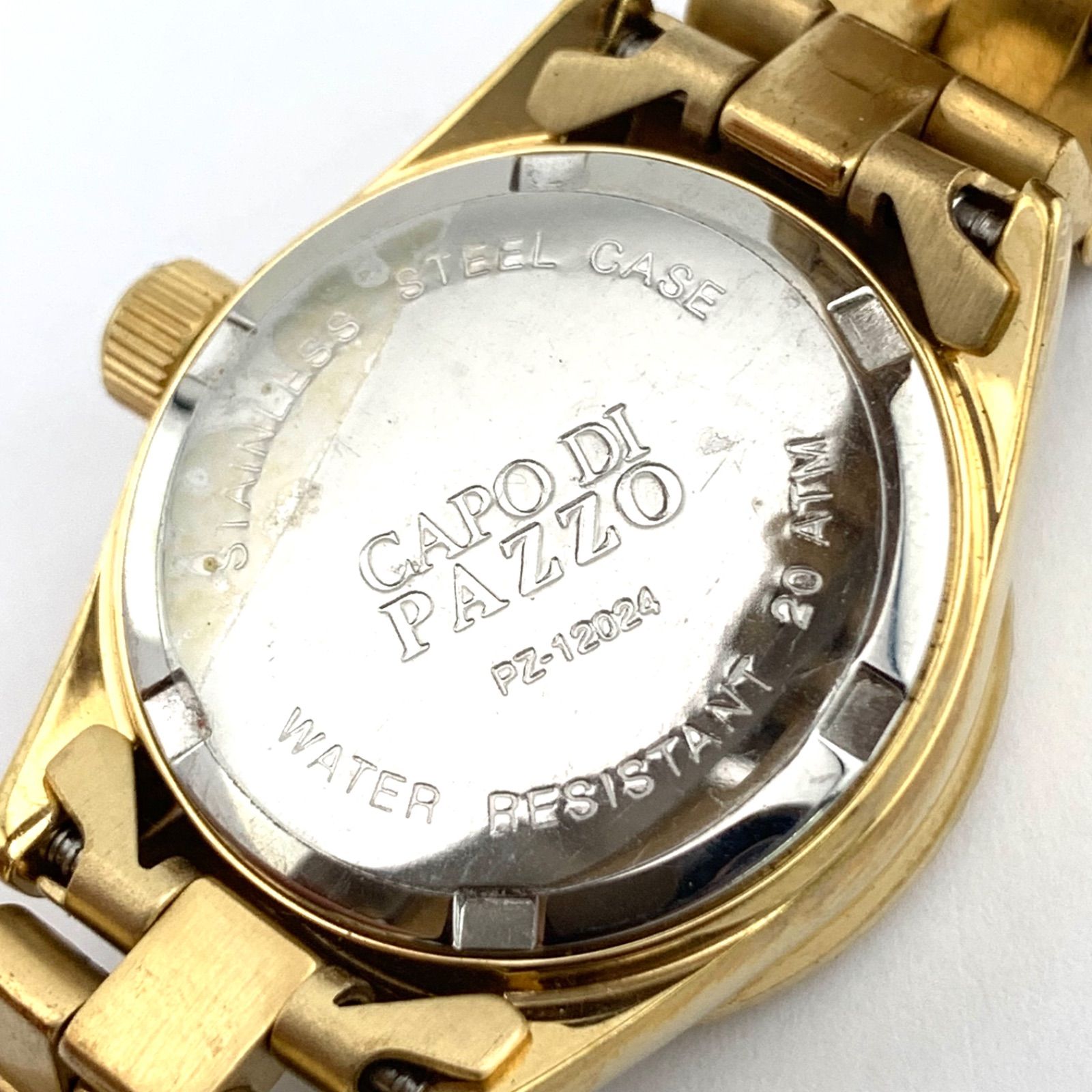 美品】CAPO DI PAZZO PZ-12024 ゴールド 腕時計 - メルカリ