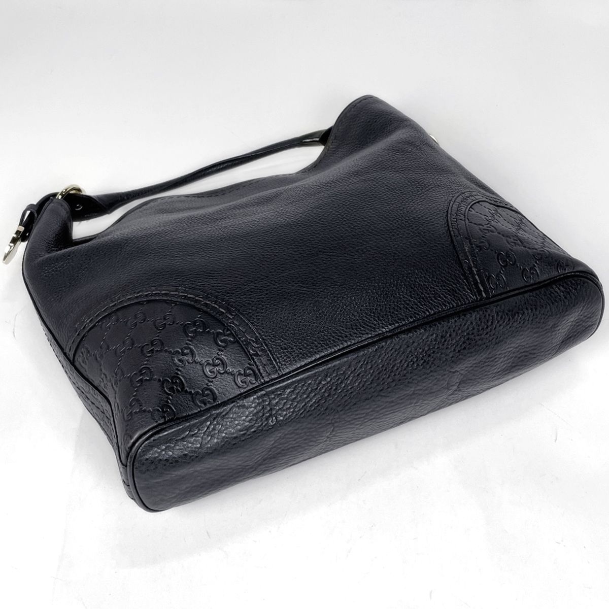 グッチ GUCCI グッチシマ ショルダーバッグ シマレザー ブラック