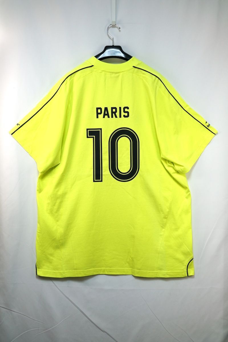 バレンシアガ　サッカー風シャツ　パリス　イエロー　サイズ1 BALENCIAGA バレンシアガ BALENCIAGA SOCCER SERIES 2024 パリ