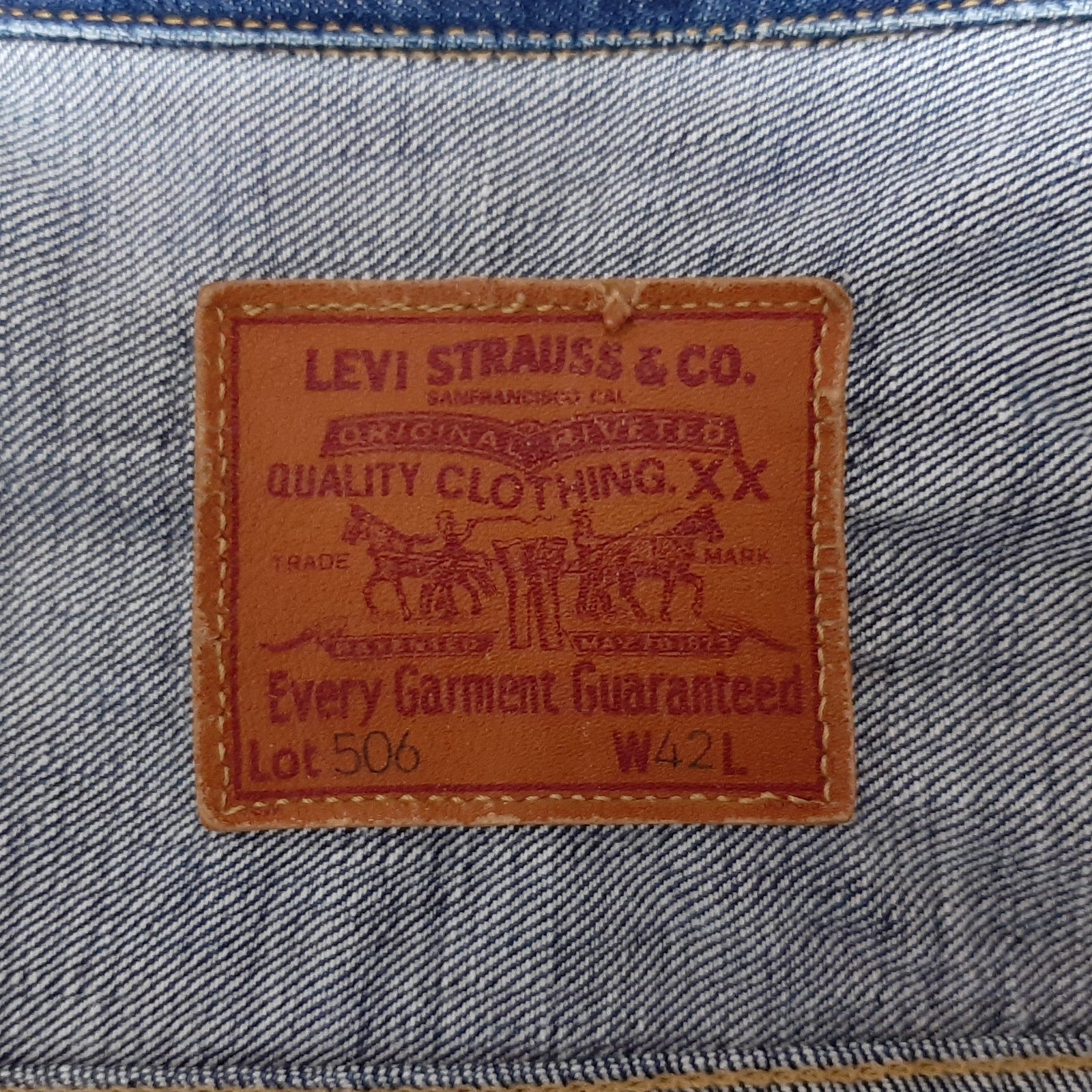 size 42】大戦 4つボタン 98年製 Levi's 71506XX ファースト 日本製