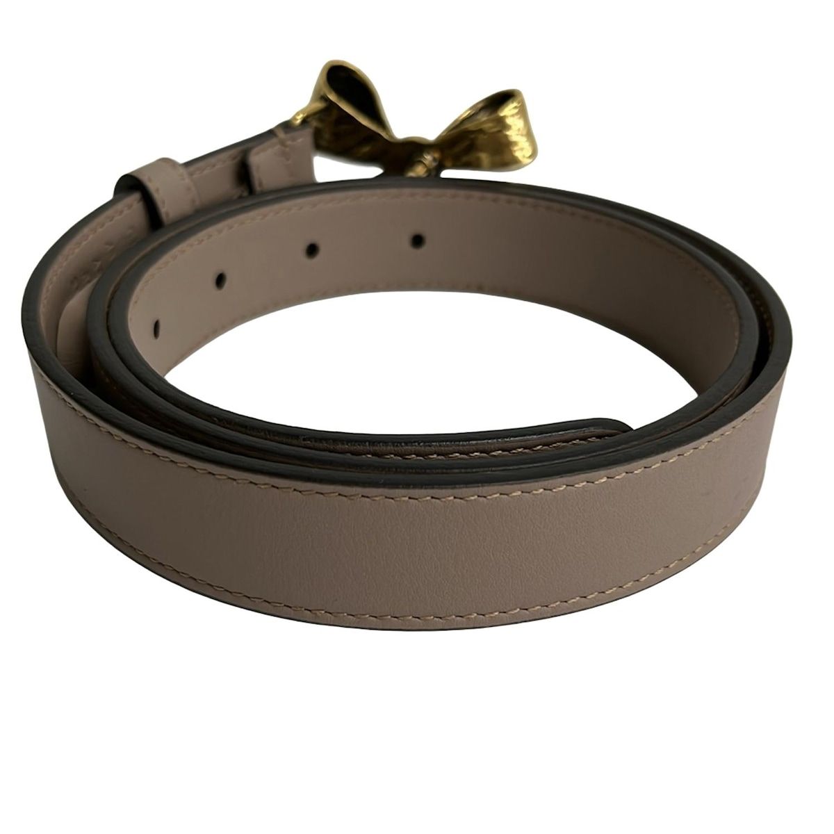 GUCCI グッチ ディアマンテ ベージュ ゴールド レザー ベルト 80/32 GUCCI グッチ ディアマンテ ベージュ ゴールド レザー ベルト 80/32