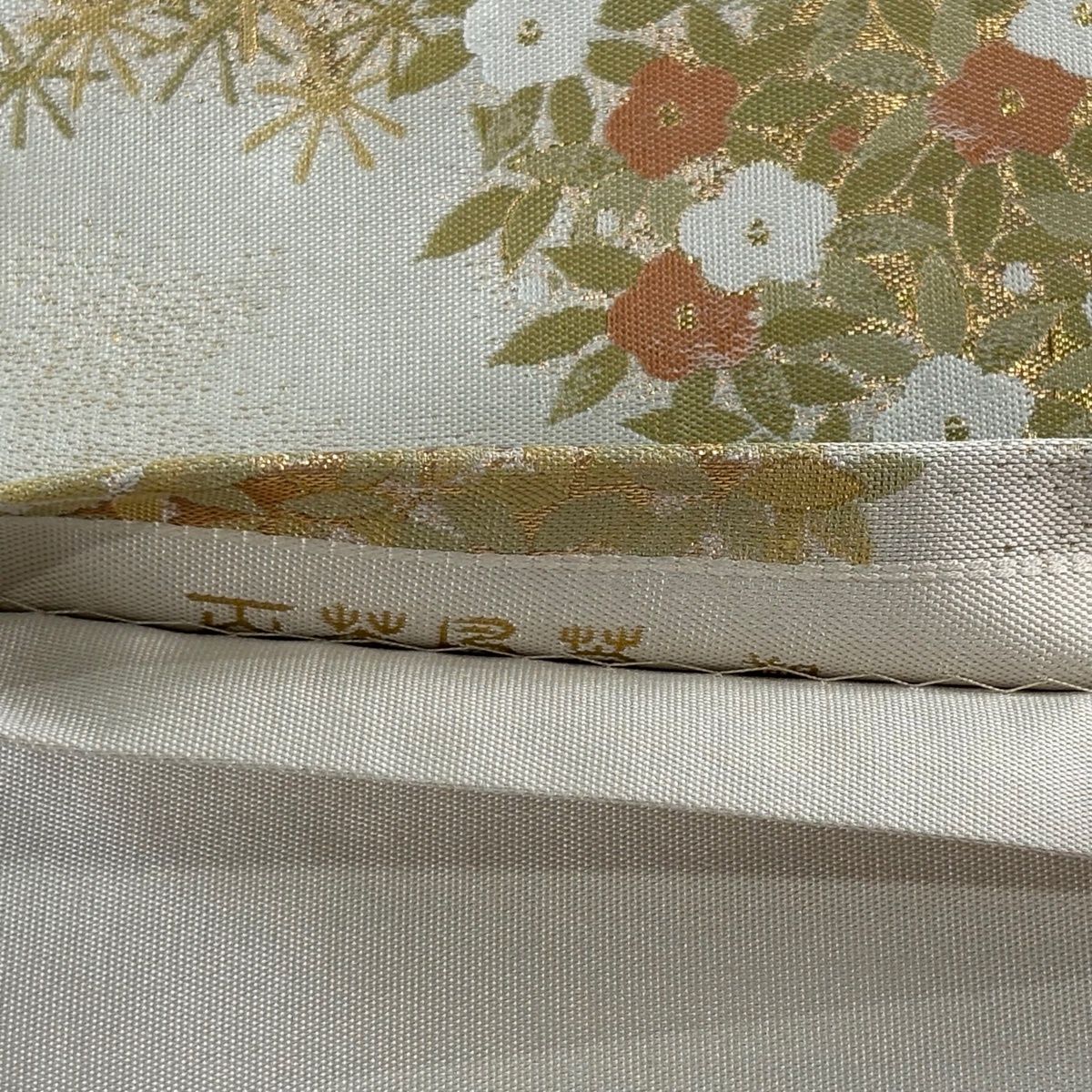 唐織　鶴　牡丹　流線　袋帯　着物　122t 唐織 鶴 牡丹 流線 袋帯 着物 122t 【公式通販】