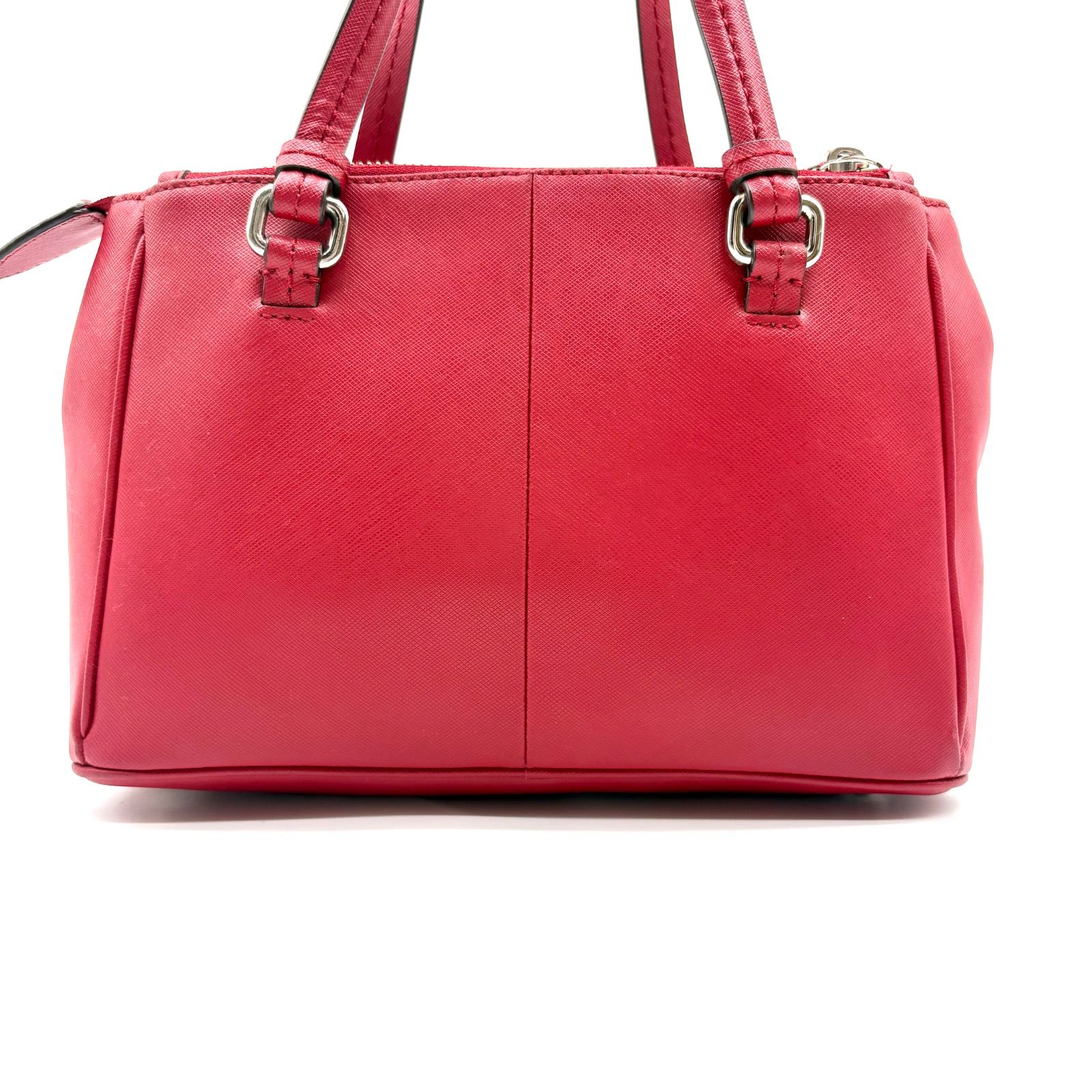 COACH 2way payton leather mini jordan double zip carryall 