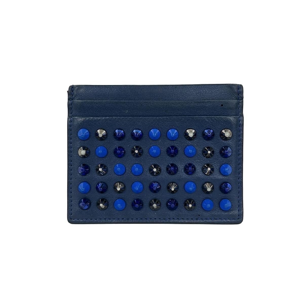 CHRISTIAN LOUBOUTIN(クリスチャンルブタン) カードケース - ネイビー 