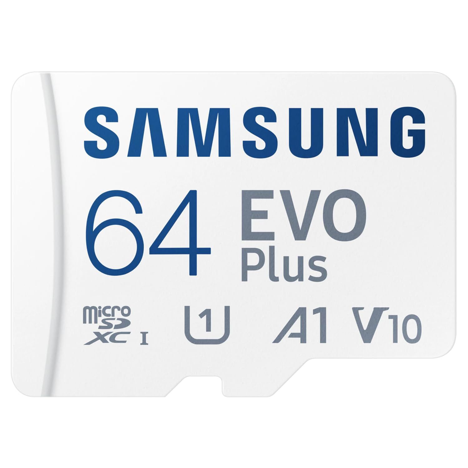 新品 SAMSUNG EVO Plus 64GB SDアダプター付き Micro SDXC、最大130MB/秒、ゲームデバイス、Androidタブレット、スマートフォン用の拡張ストレージ、メモリカード。 9,153円