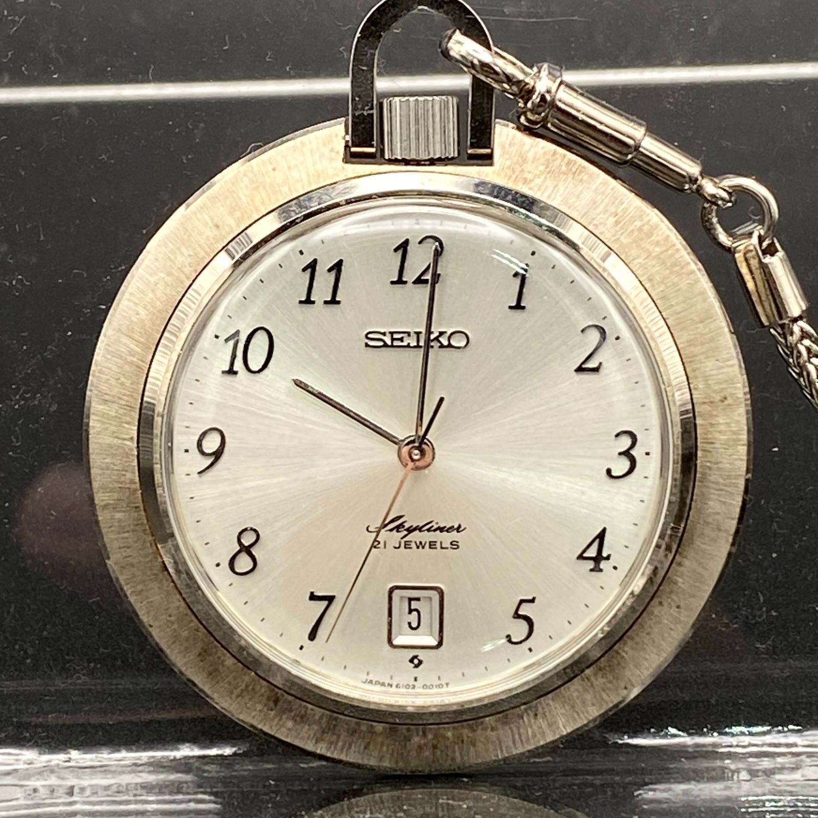 SEIKO◇時計/アナログ/SLV/6102-0010 Seiko Skyliner Pocket manual