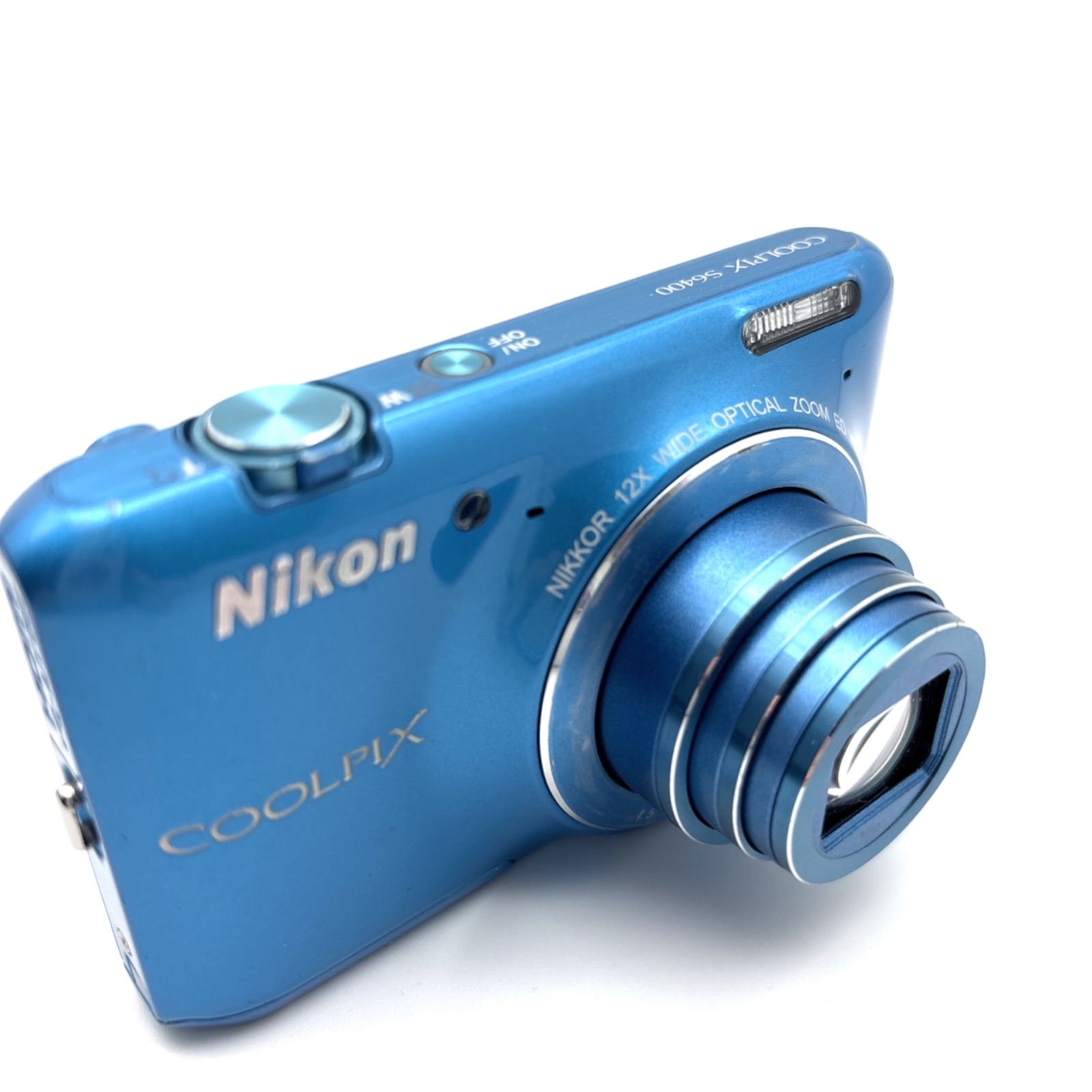 通電・撮影OK】Nikon COOLPIX S6400 ブルー 液晶ヒビあり - メルカリ