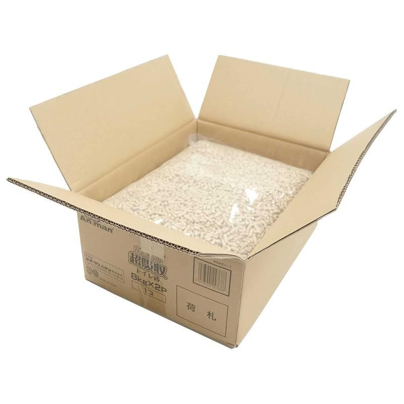 ミニアニマン 広葉樹の超吸収トイレ砂　業務用16kg（8kg×2袋） 0