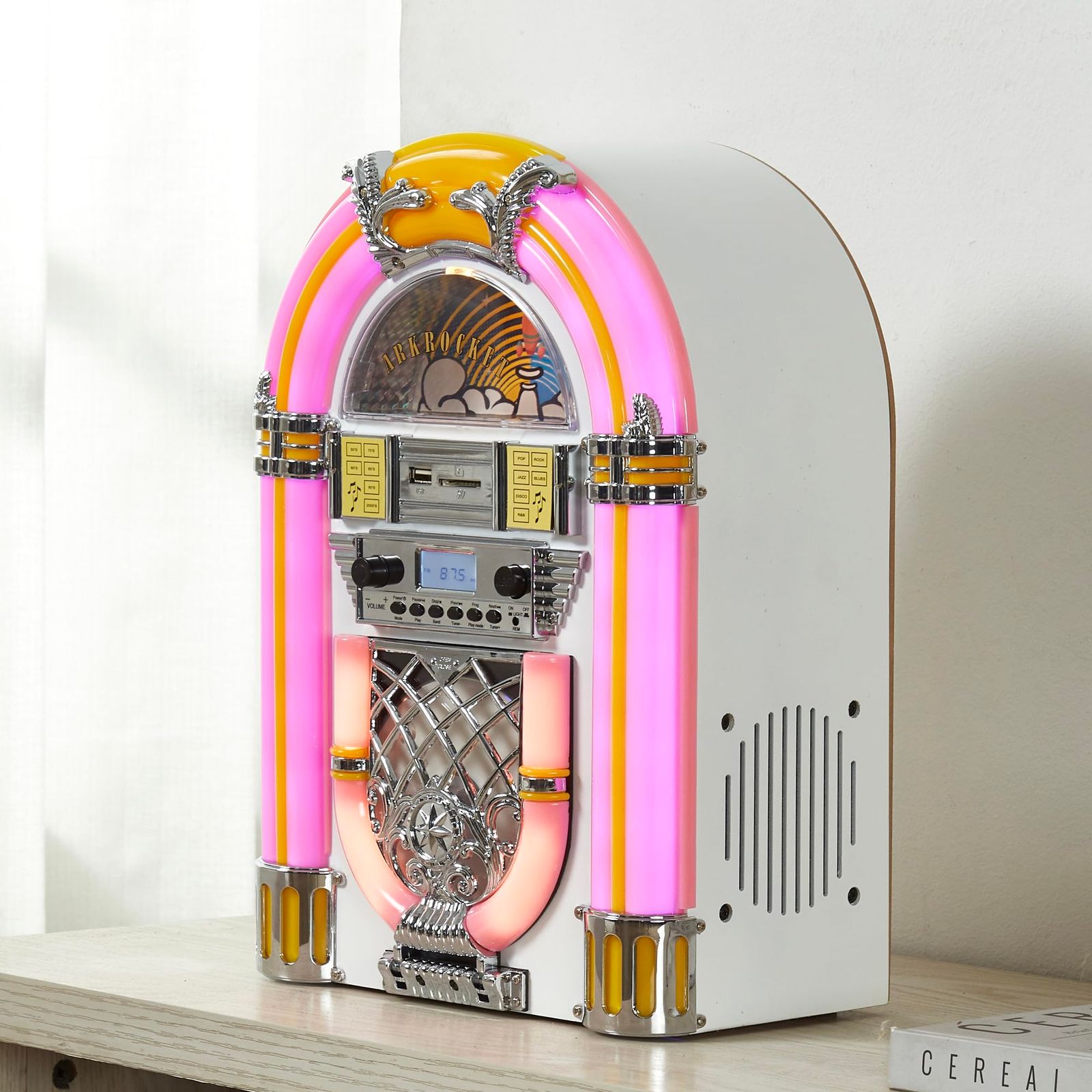 Cd プレーヤー ジュークボックス型スピーカー RICATECHのジューク