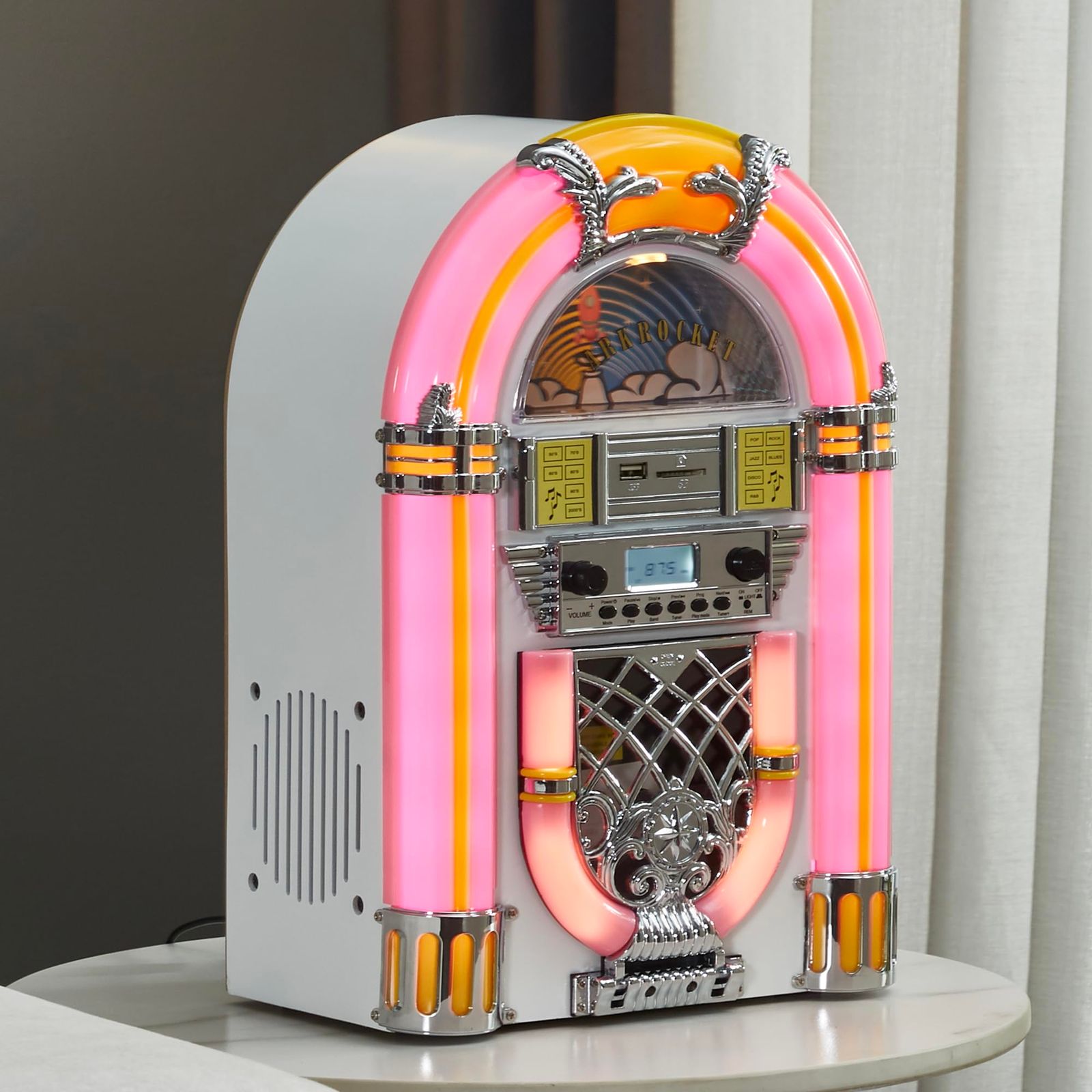 Cd プレーヤー ジュークボックス型スピーカー RICATECHのジューク