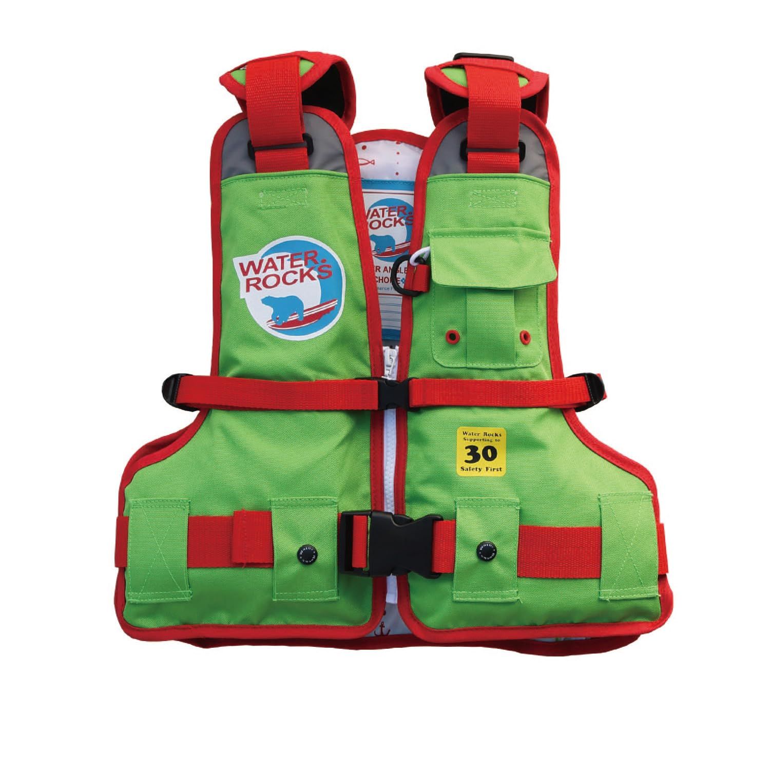 新品 ウォーターロックス(Water Rocks) ライフベスト Kids 30kg WRLV-3150 グリーン