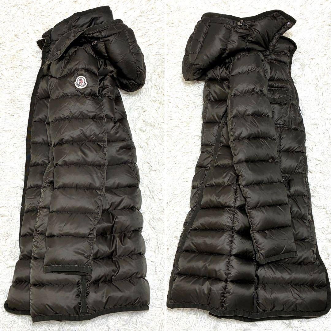 美品 MONCLER モンクレール エルミンヌ HERMINE ダウンコート ロング