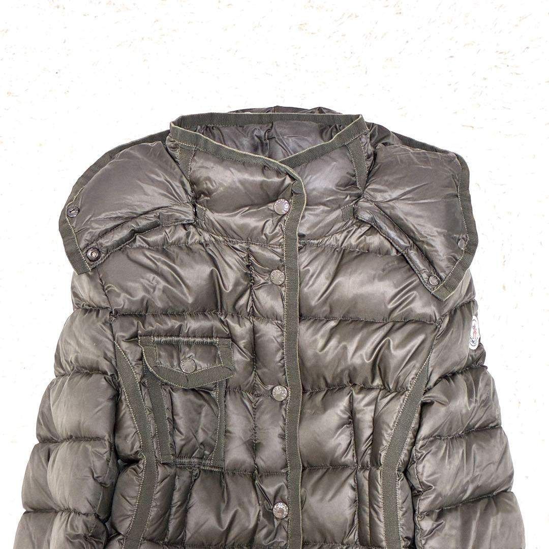 美品 MONCLER モンクレール エルミンヌ HERMINE ダウンコート ロング