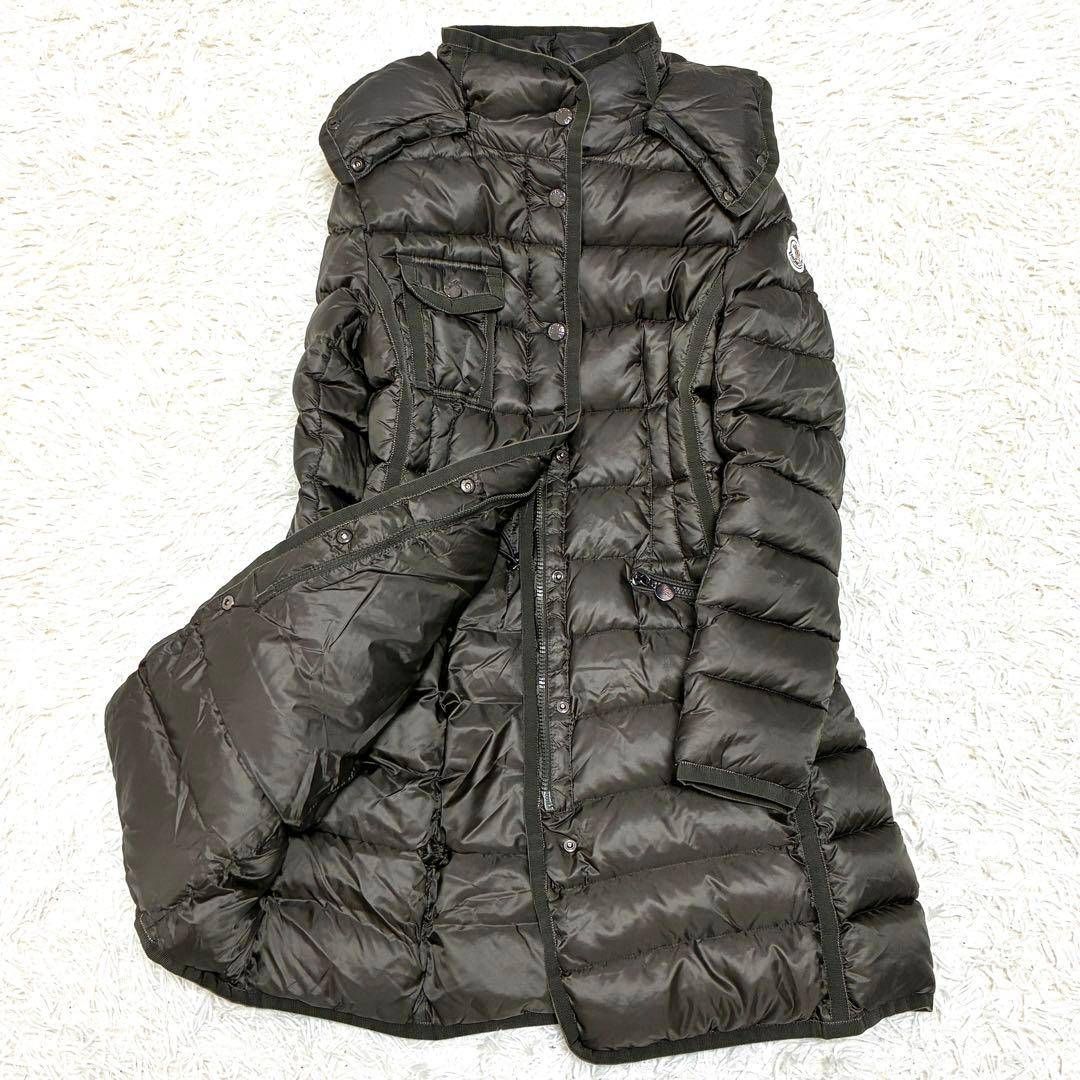 美品 MONCLER モンクレール エルミンヌ HERMINE ダウンコート ロング 