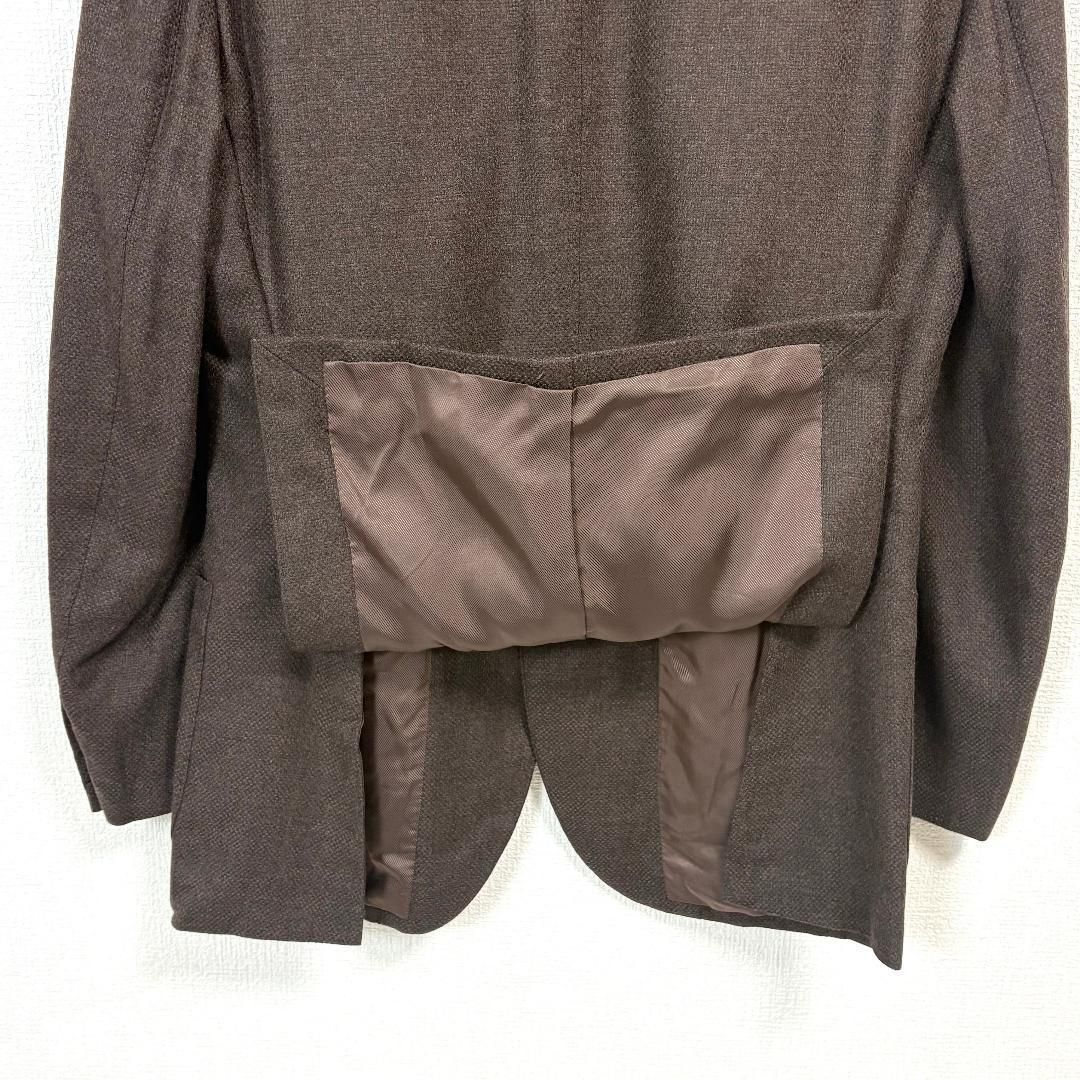 美品】 BEAMS F テーラードジャケット カシミヤ混 97 ブラウン 無地 