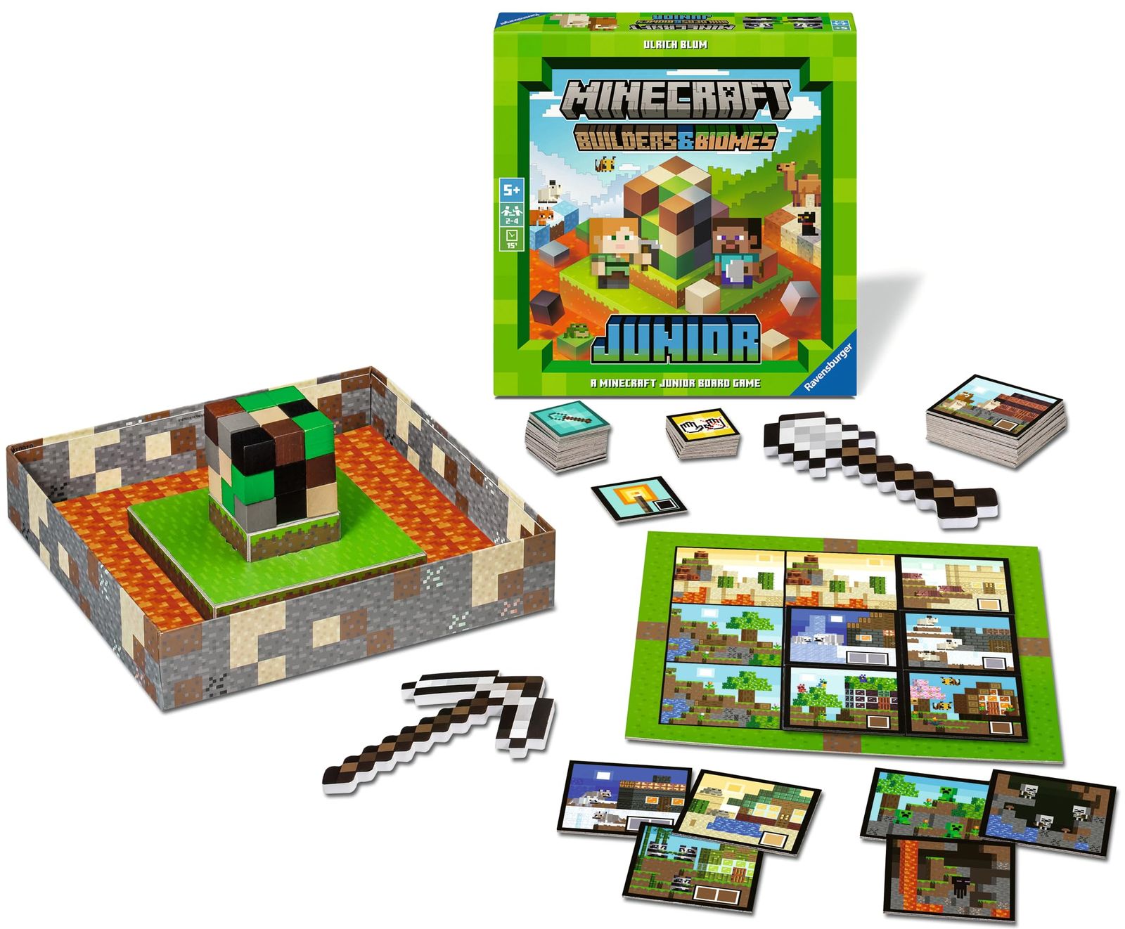 Brand New Ravensburger (Ravensburger) Board Game Minecraft: Builders & Biome Junior 247509 Target Age 5 Years Old ~ [Table Games, Micra, Minecraft Games, Presents (Birthday/Christmas)]