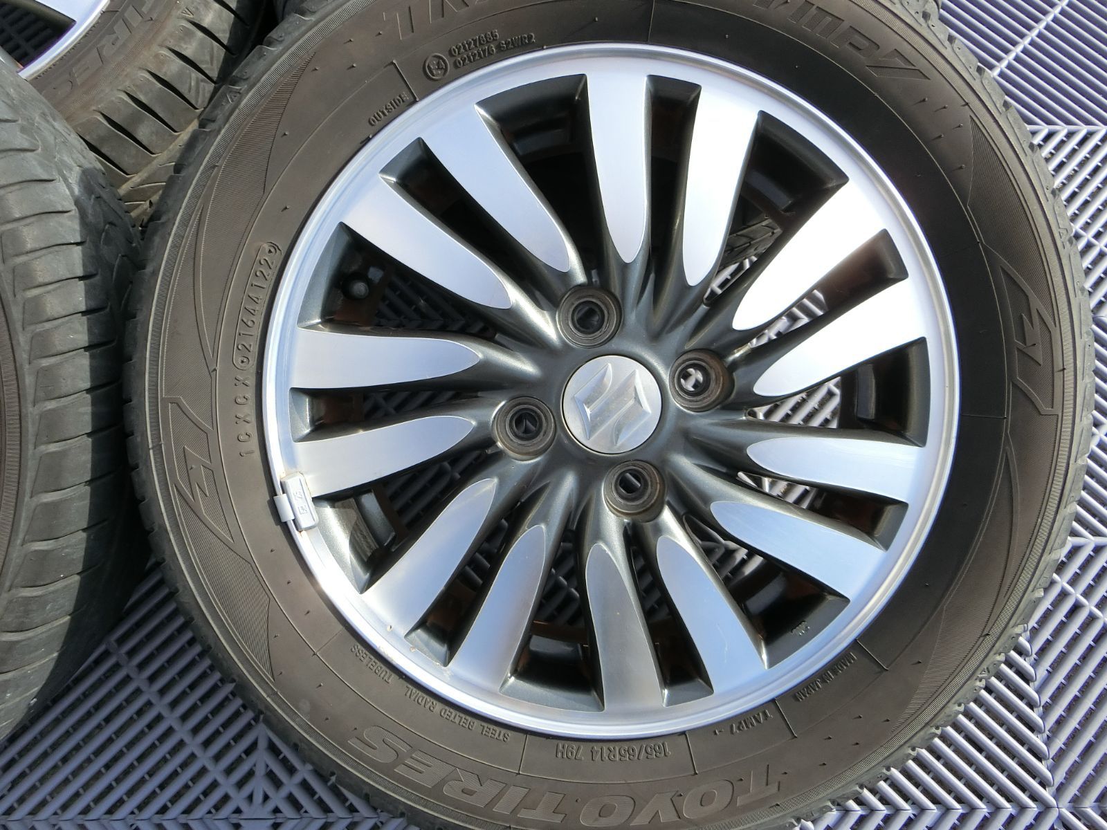 977] 送料無料 スズキ純正 14インチ アルミホイール 14×4.5J +45 