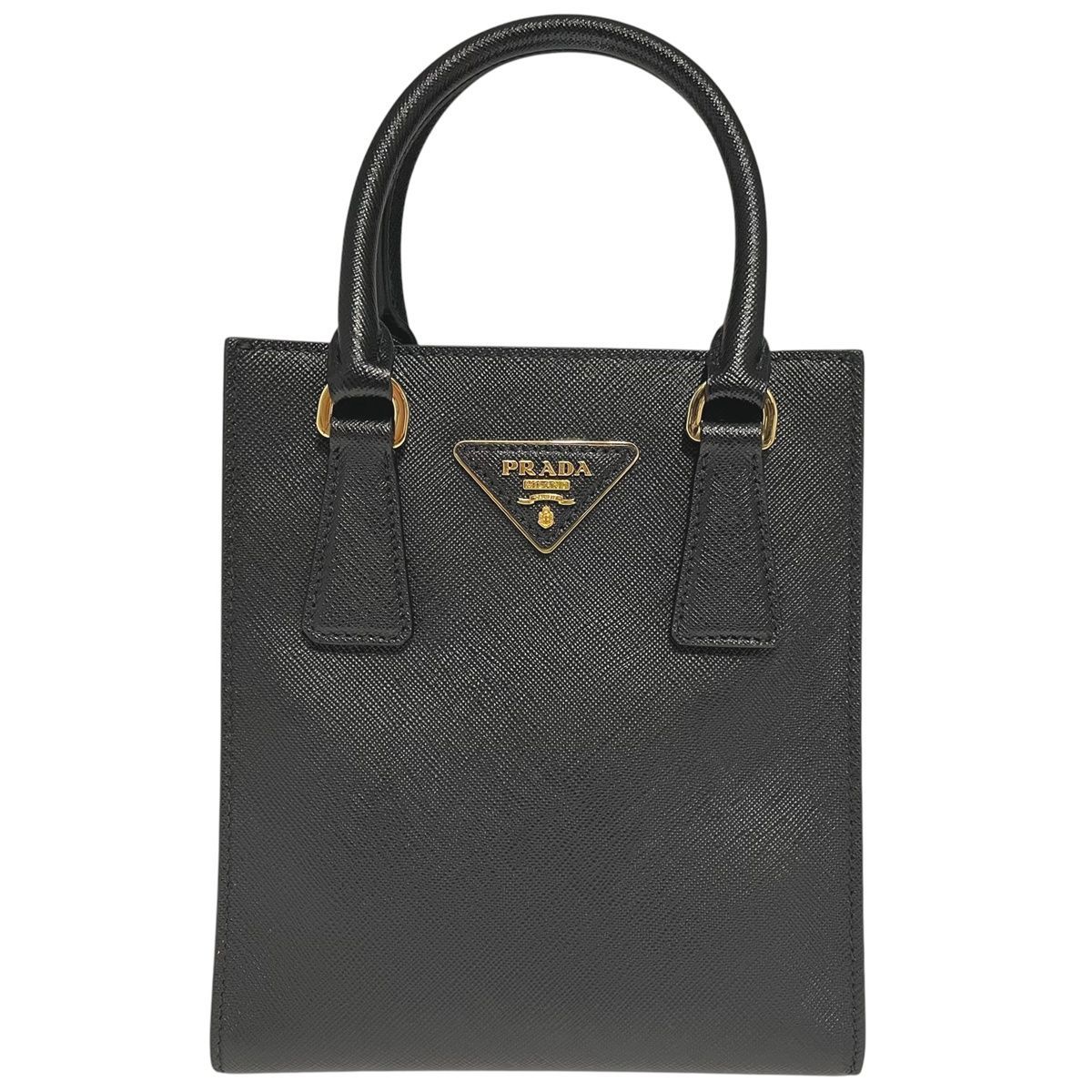 中古】 PRADA プラダ サフィアーノ 2WAY ミニハンドバッグ 1BA358 