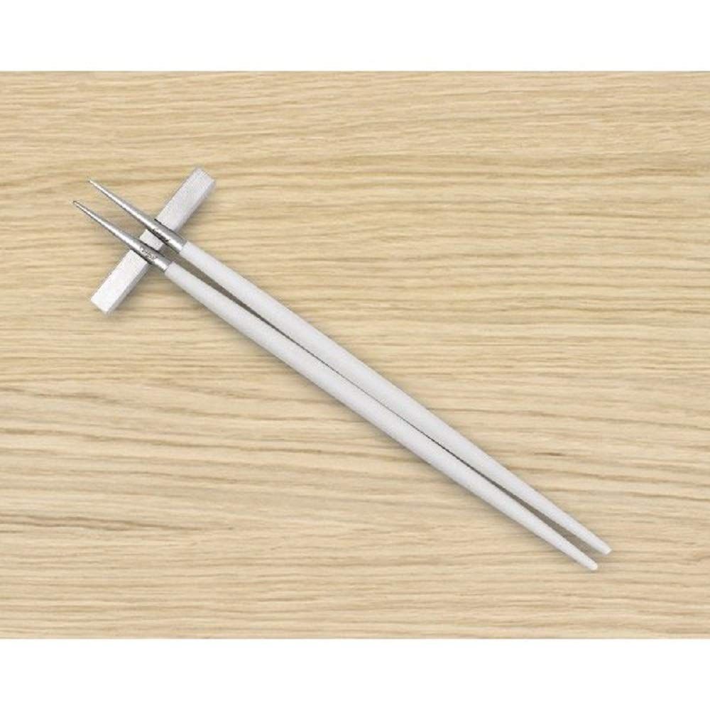 新品 Cutipol(クチポール) GOAホワイトシルバー 箸+箸置きセットG029W
