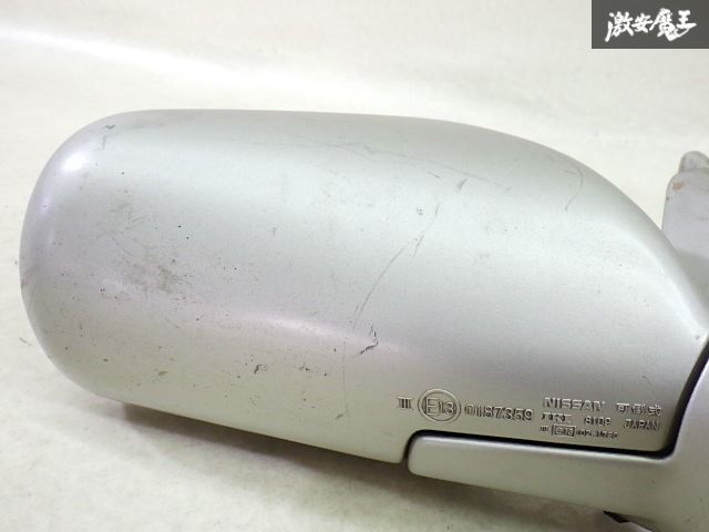 保証付】日産 S13 シルビア ドアミラー サイドミラー 右 右側 運転席側