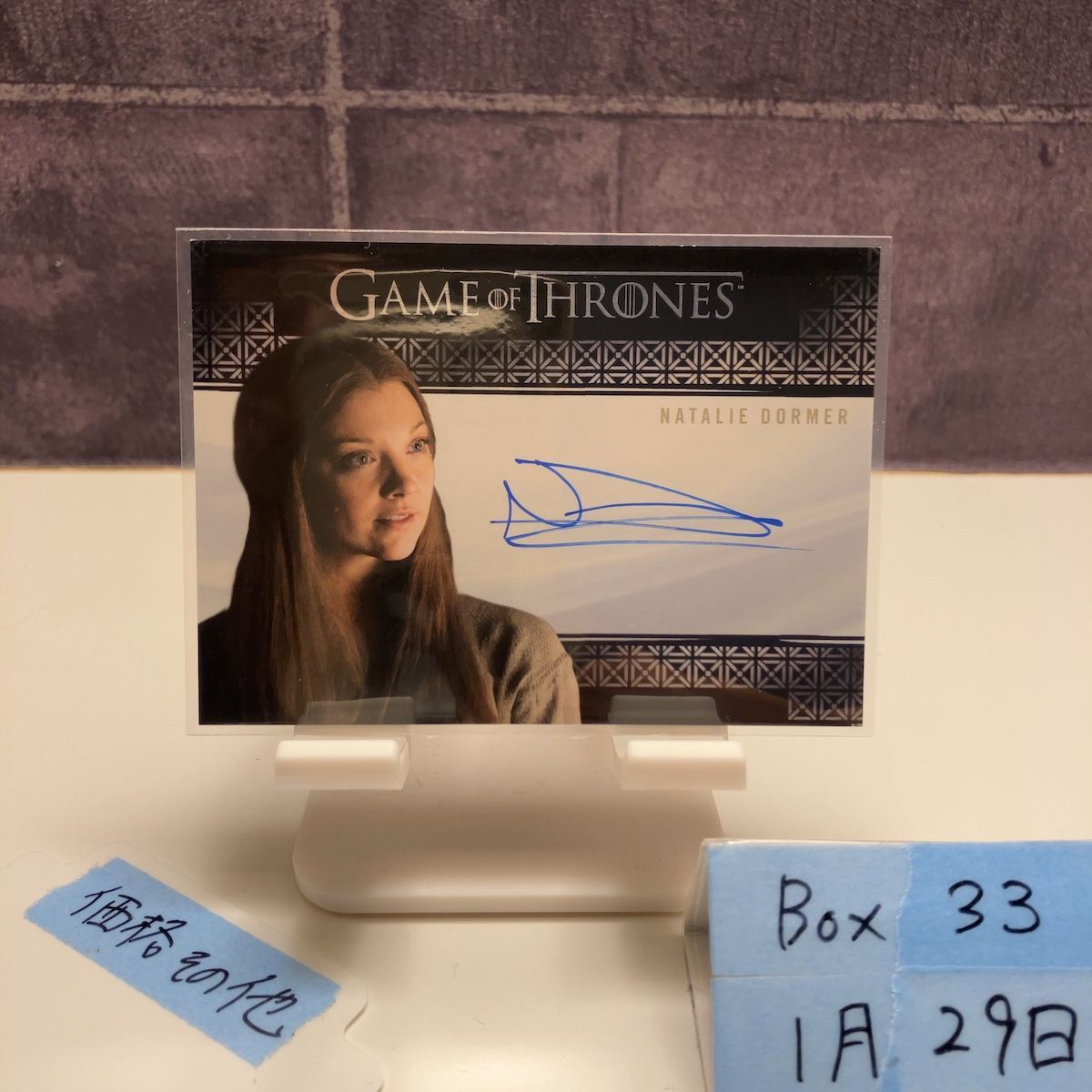 GAME OF THRONES Natalie Dormer as Margaery Tyrell 直筆サインカード Limited Edition SSP カード