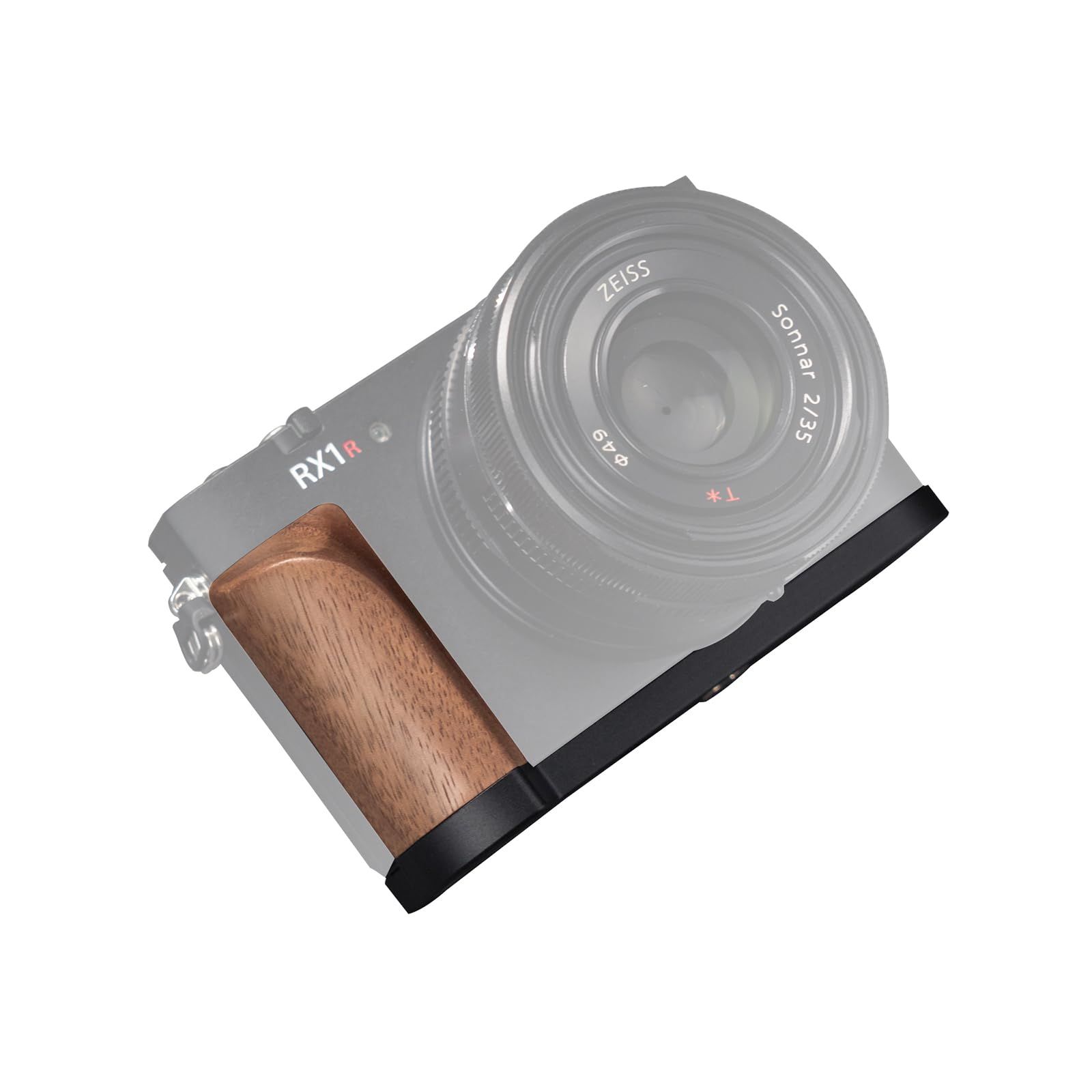 Brand new SIUTATDSH camera grip compatible Sony Cyber-shot rx1r3 rx1r iii dsc-rx1rm3 camera L-type quick release plate, solid wooden handle, can be mounted on a tripod, lightweight (walnut wood blackboard)