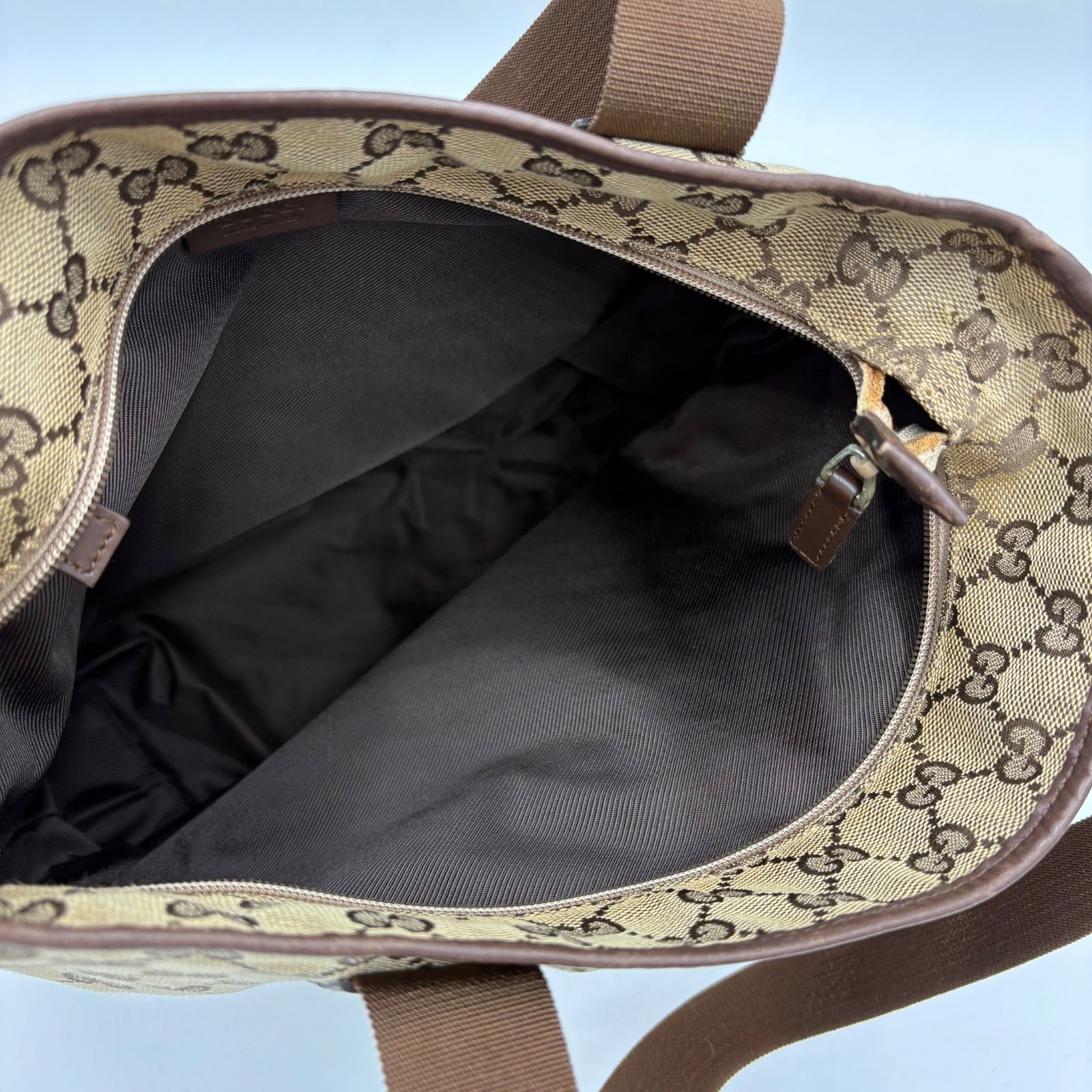GUCCI グッチ GGキャンバス トートバッグ ショルダーバッグ A4肩掛け可