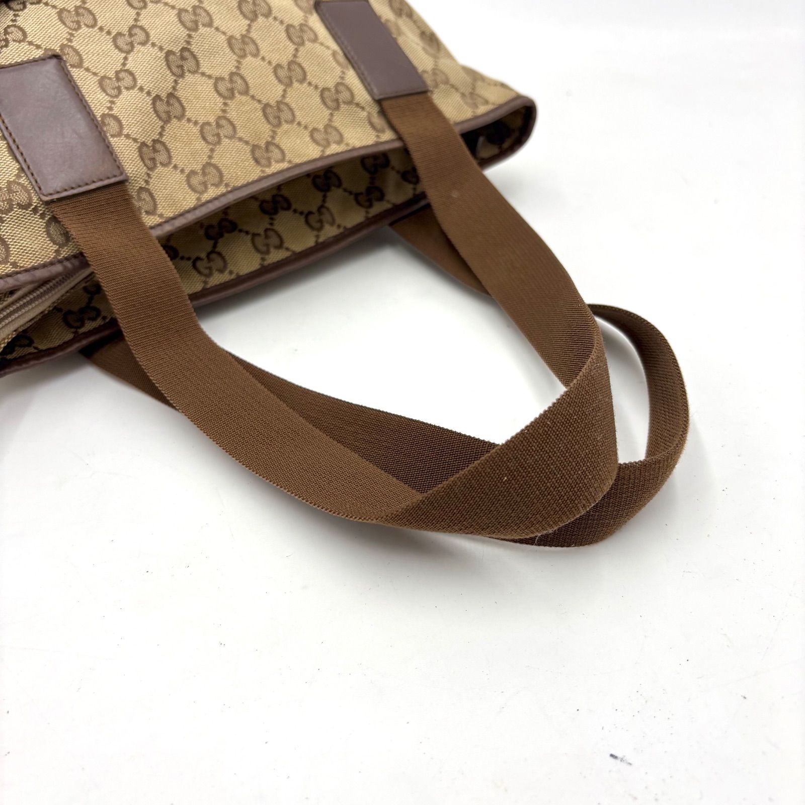 GUCCI グッチ GGキャンバス トートバッグ ショルダーバッグ A4肩掛け可