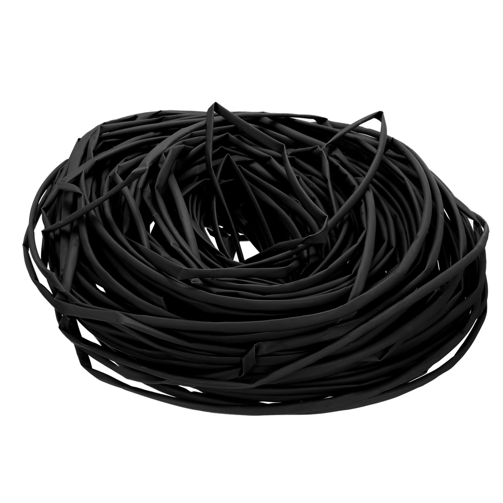 新品 uxcell 熱収縮チューブ 内径6mm 長さ60m 絶縁チューブ 収縮率2：1 防水 絶縁 高難燃性 電線 端末処理 修理 ケーブル管理 黒