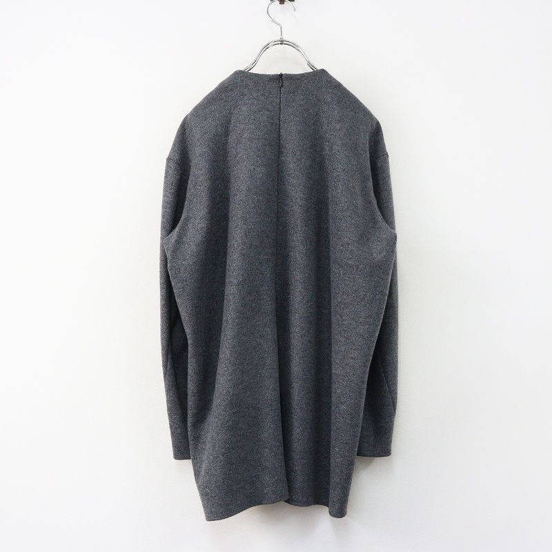 ブラミンク BLAMINK WO JERSEY NOCL ジャージー ウール プルオーバー 36｜グレー トップス 長袖 クルーネック【2400014899290】 ブラミンク BLAMINK WO JERSEY NOCL ジャージー ウール プルオーバー