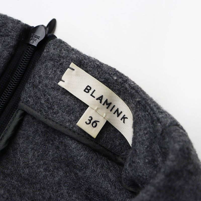 ブラミンク BLAMINK WO JERSEY NOCL ジャージー ウール プルオーバー 36｜グレー トップス 長袖 クルーネック【2400014899290】 ブラミンク BLAMINK WO JERSEY NOCL ジャージー ウール プルオーバー