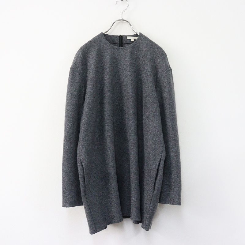 ブラミンク BLAMINK WO JERSEY NOCL ジャージー ウール プルオーバー 36｜グレー トップス 長袖 クルーネック【2400014899290】 ブラミンク BLAMINK WO JERSEY NOCL ジャージー ウール プルオーバー