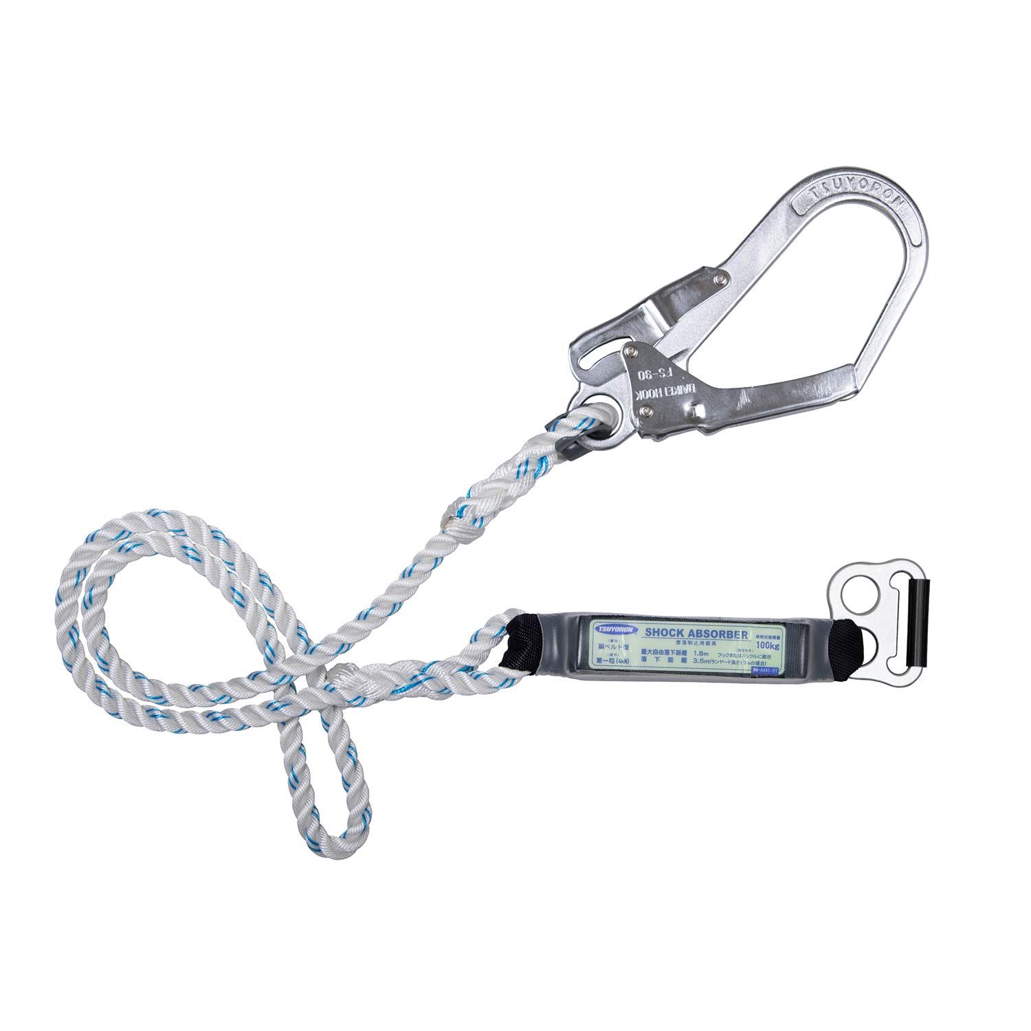 新品 [藤井電工] 新規格 胴ベルト用ランヤード ロープ式 TBL-AB-590-N 日本製 墜落制止用器具 胴ベルト 安全帯 ツヨロン TSUYORON 6,145円